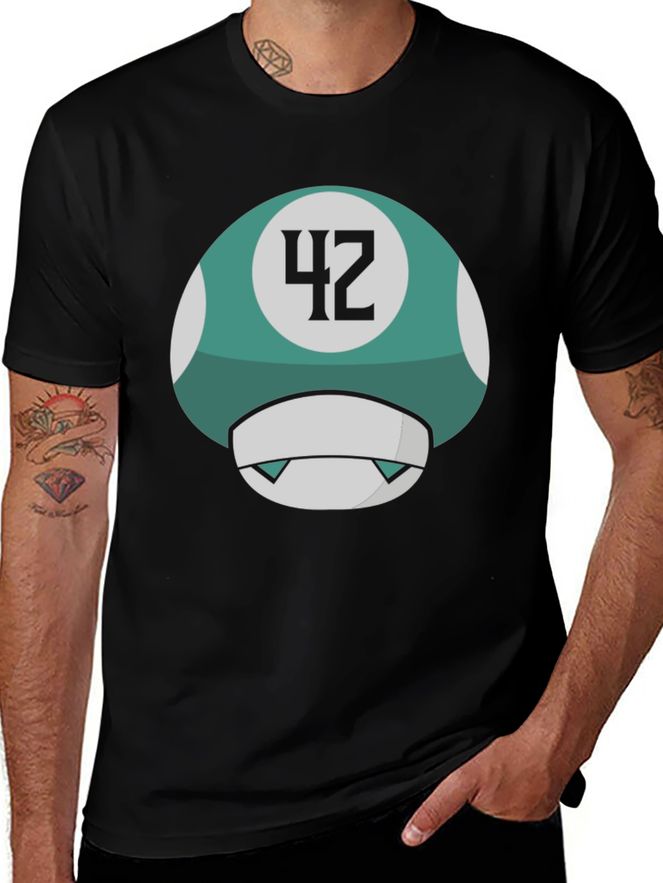 Variant 26 of Mushroom 42 Graphic T-Shirt - Soft Cotton Blend