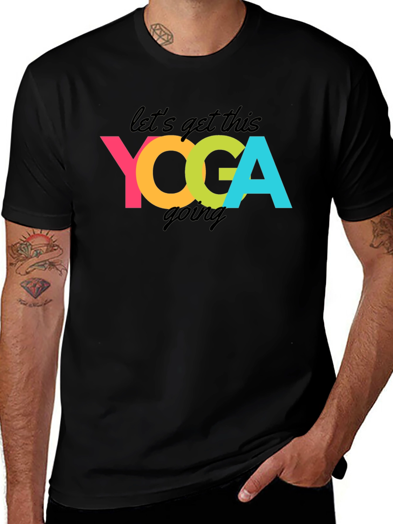 Variant 14 of Yoga Graphic Tee - Let's Get This Going