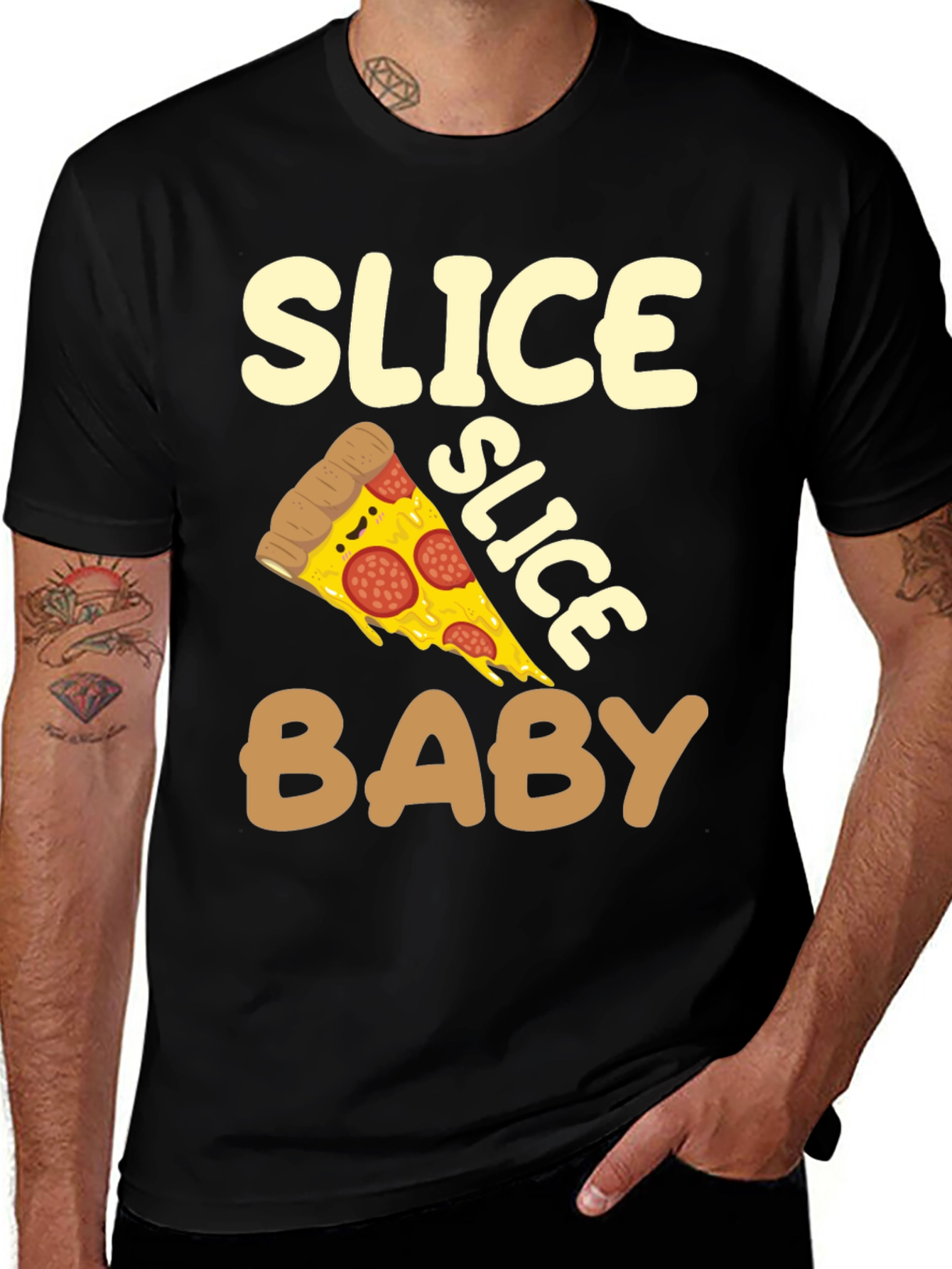 Variant 22 of Slice Slice Baby T-Shirt - Pizza Lover Tee