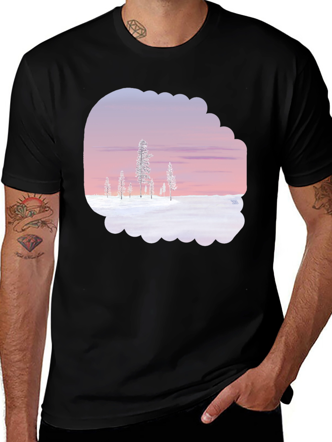 Variant 18 of Winter Landscape Graphic Tee