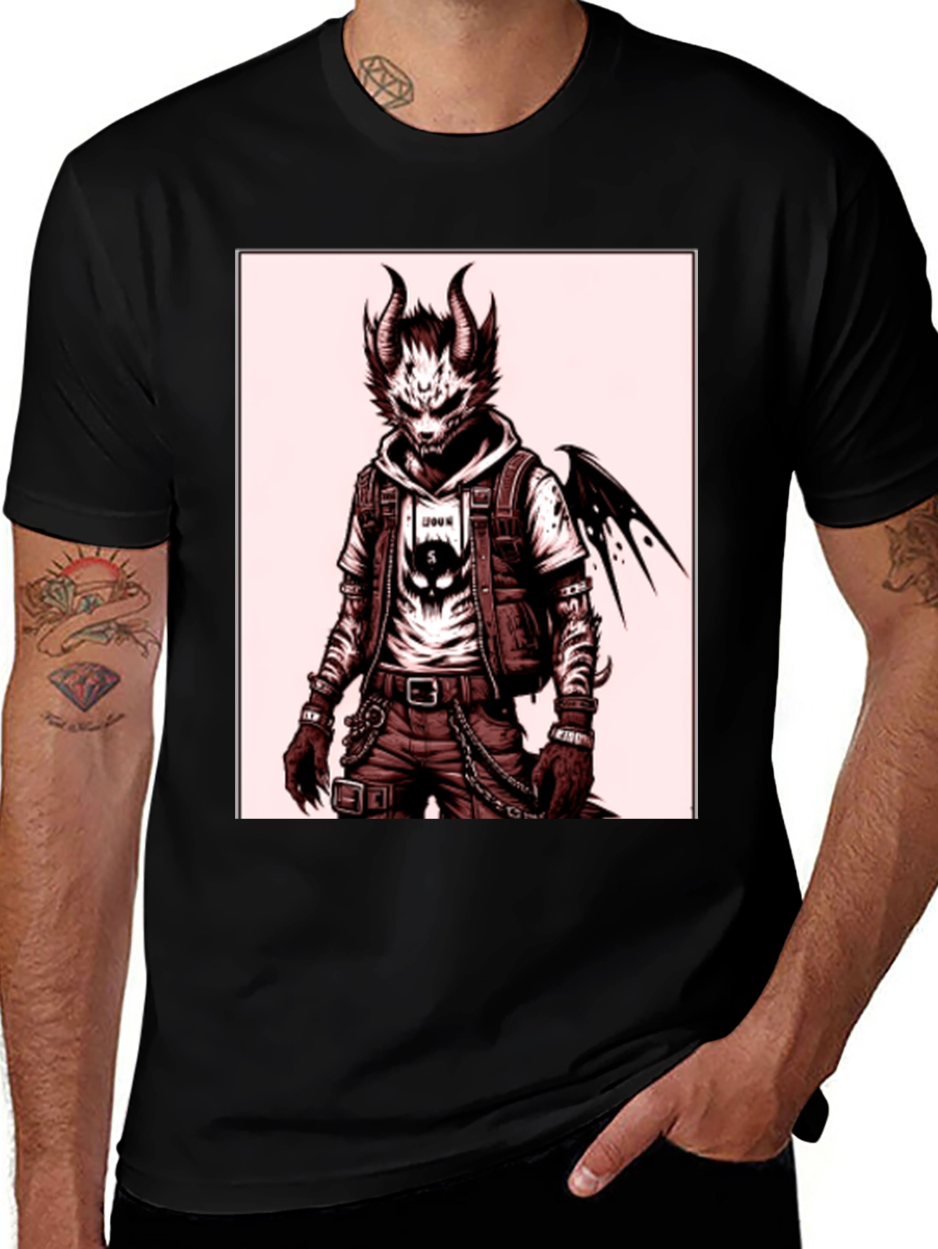 Demon Wolf Graphic Tee