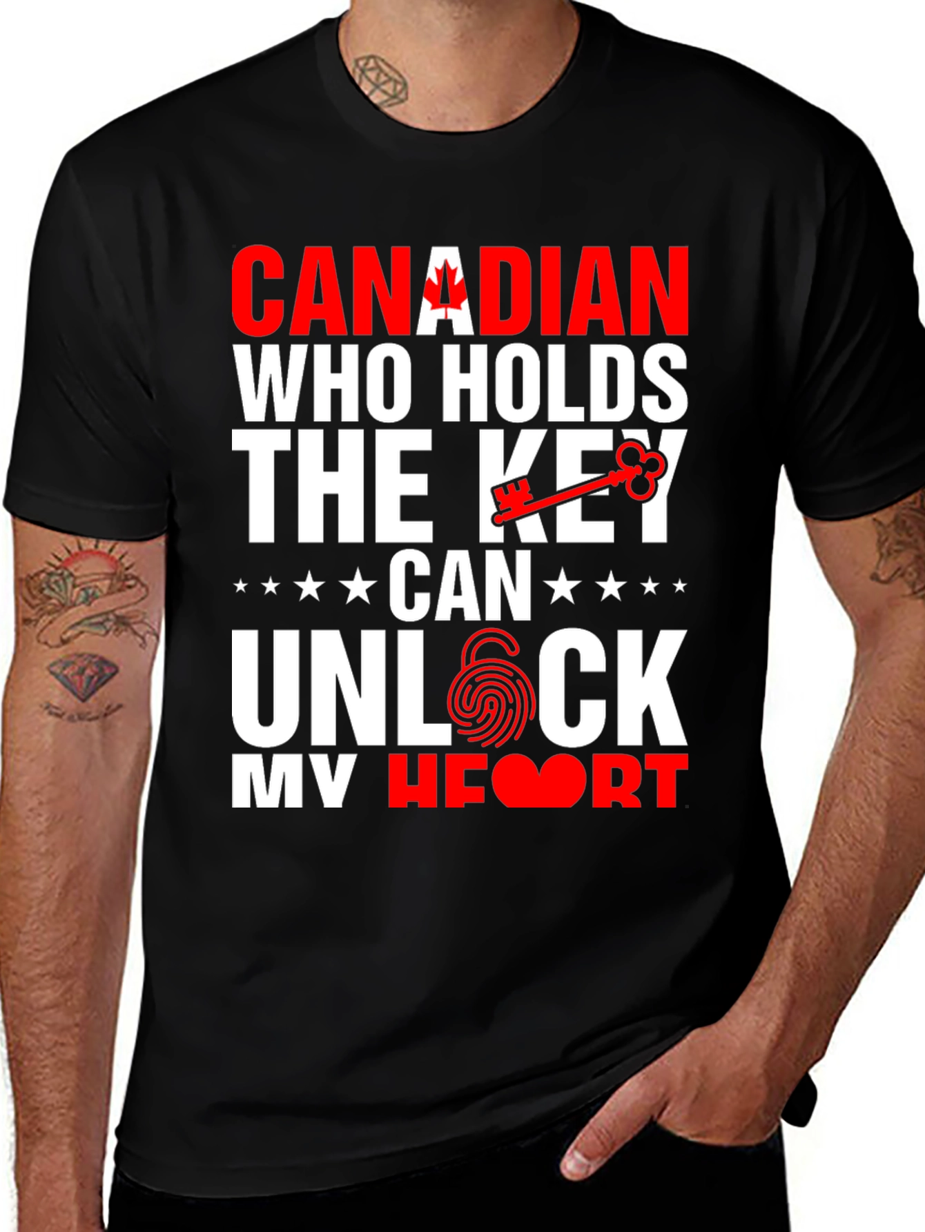 Canadian Heart Unlock T-Shirt