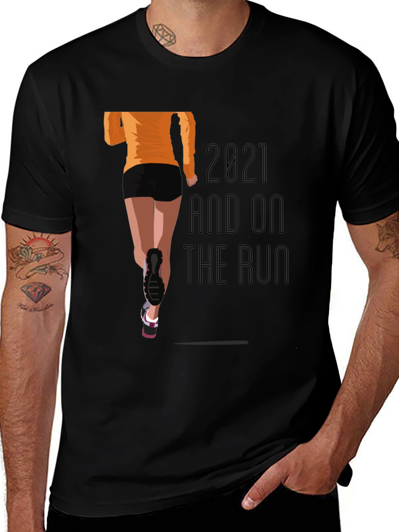 Variant 10 of Runner Tee: 2021 and On the Run
