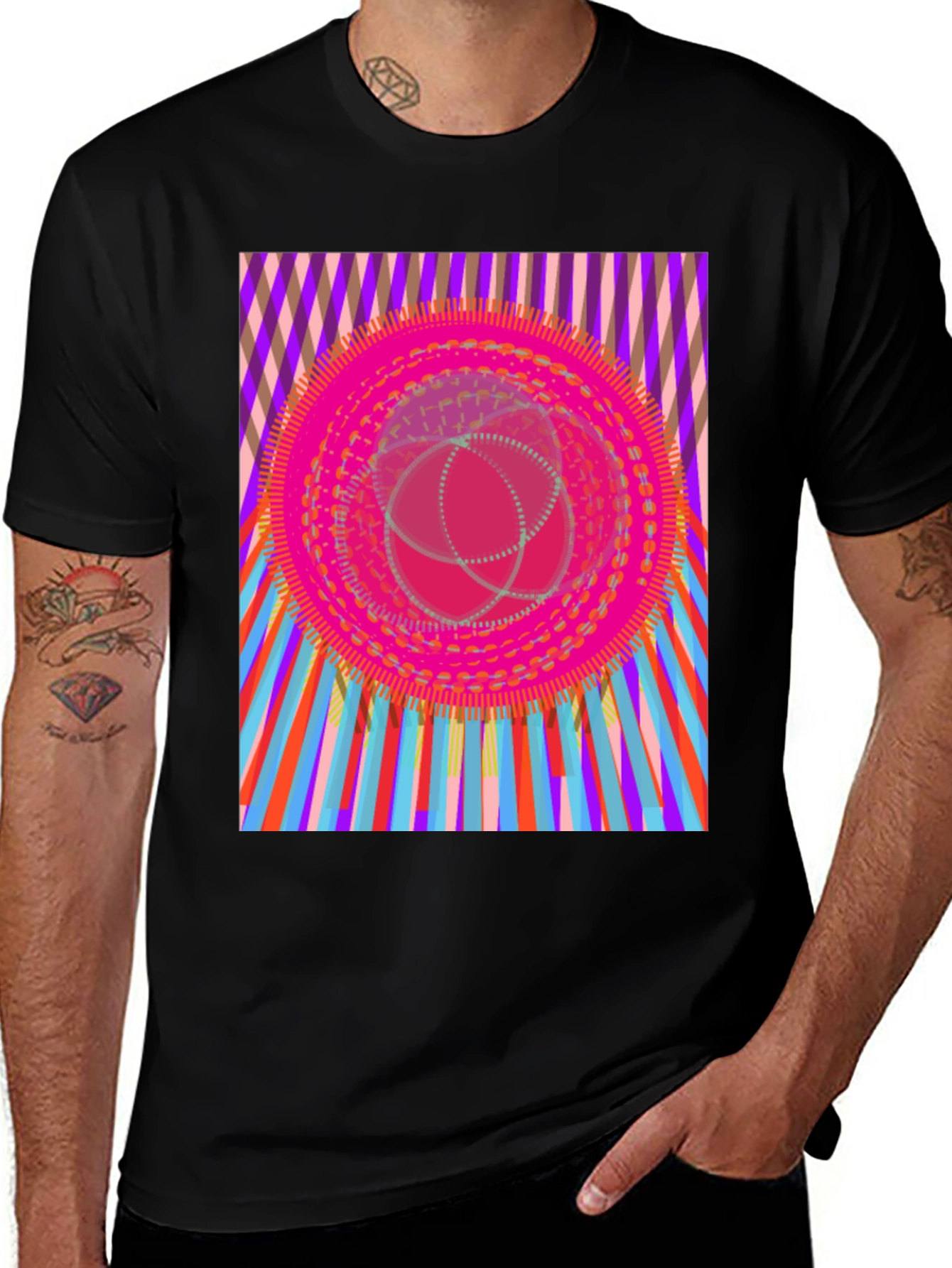 Variant 24 of Psychedelic Graphic Print T-Shirt