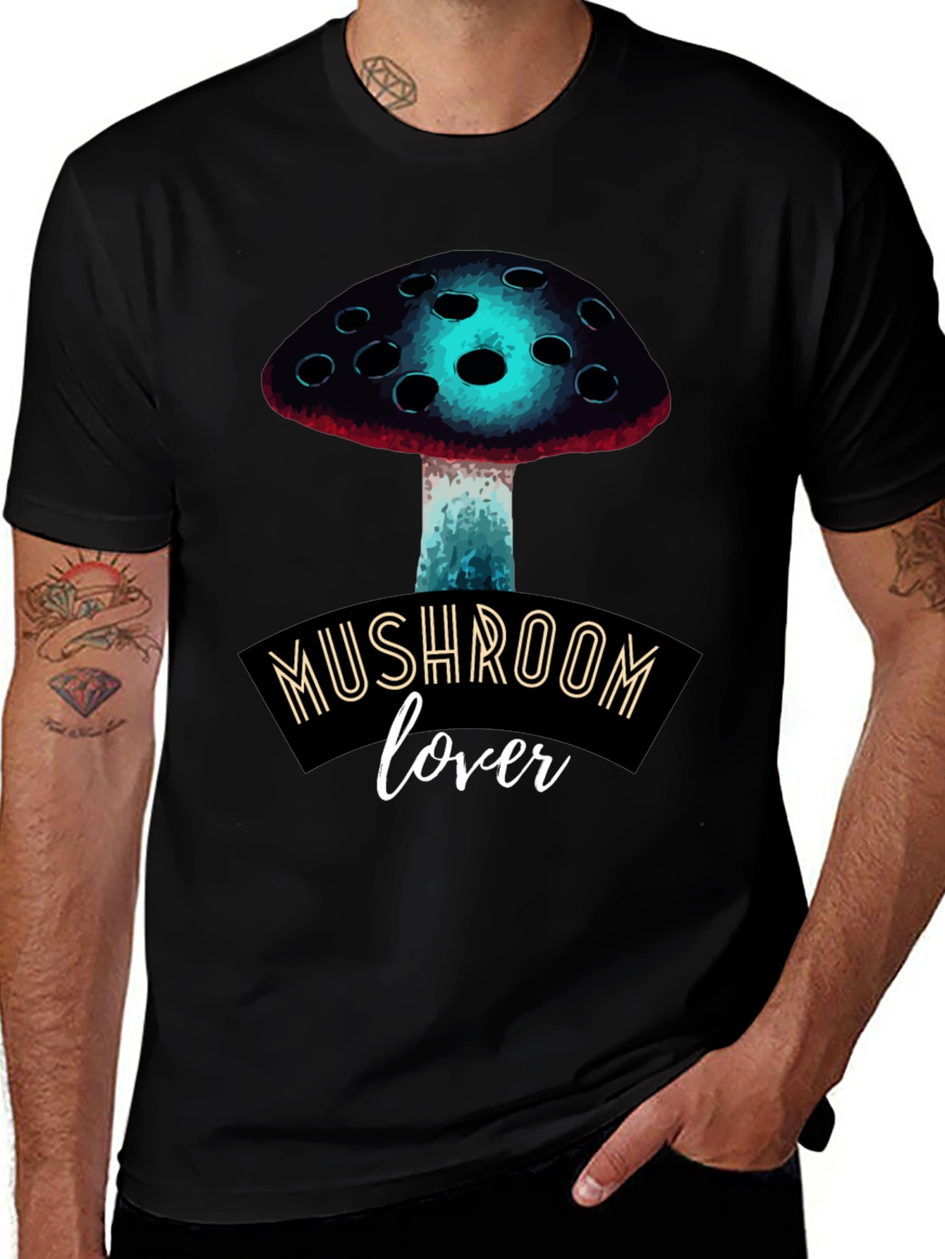 Variant 10 of Mushroom Lover Graphic Tee - Funky Fungi Fashion