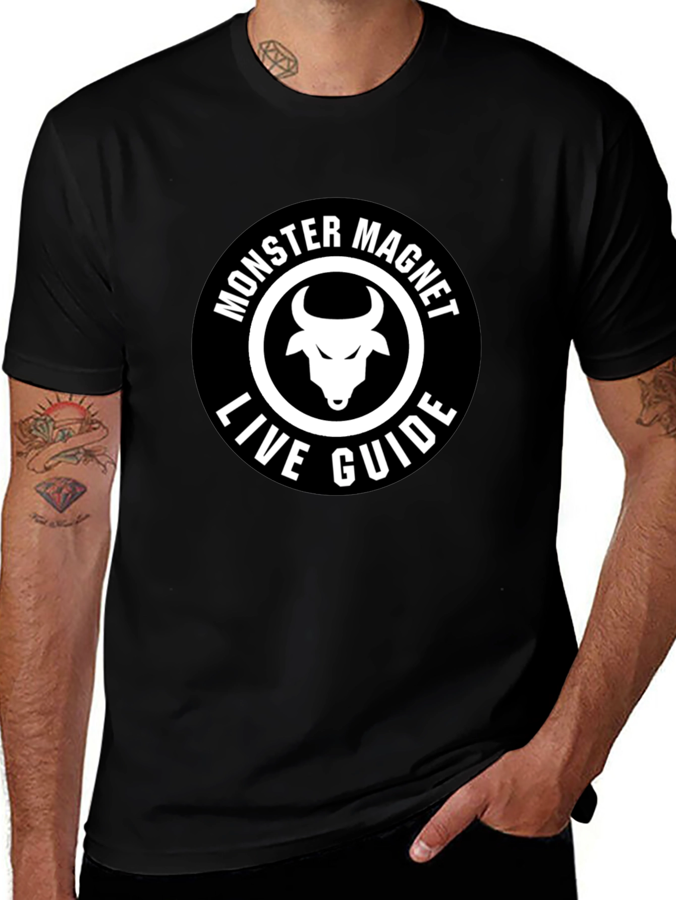 Monster Magnet Live Guide Black T-Shirt