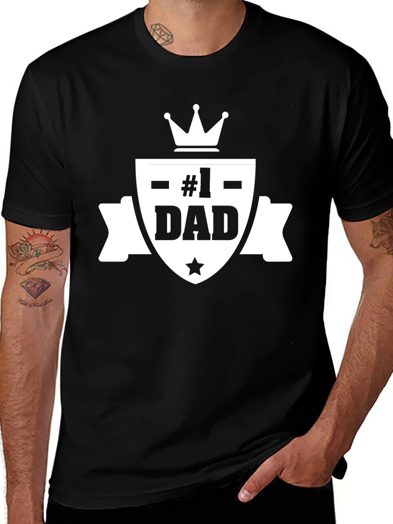 Variant 25 of Number One Dad Graphic T-Shirt