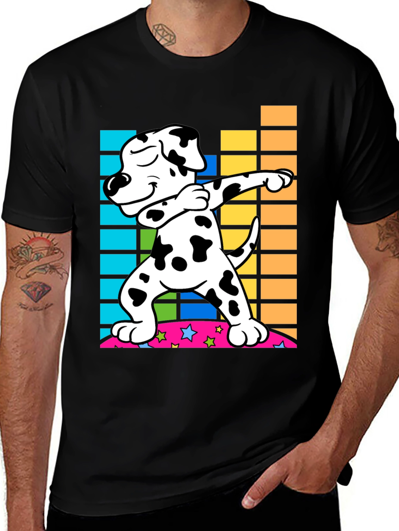 Variant 21 of Dabbing Dalmatian Graphic Tee