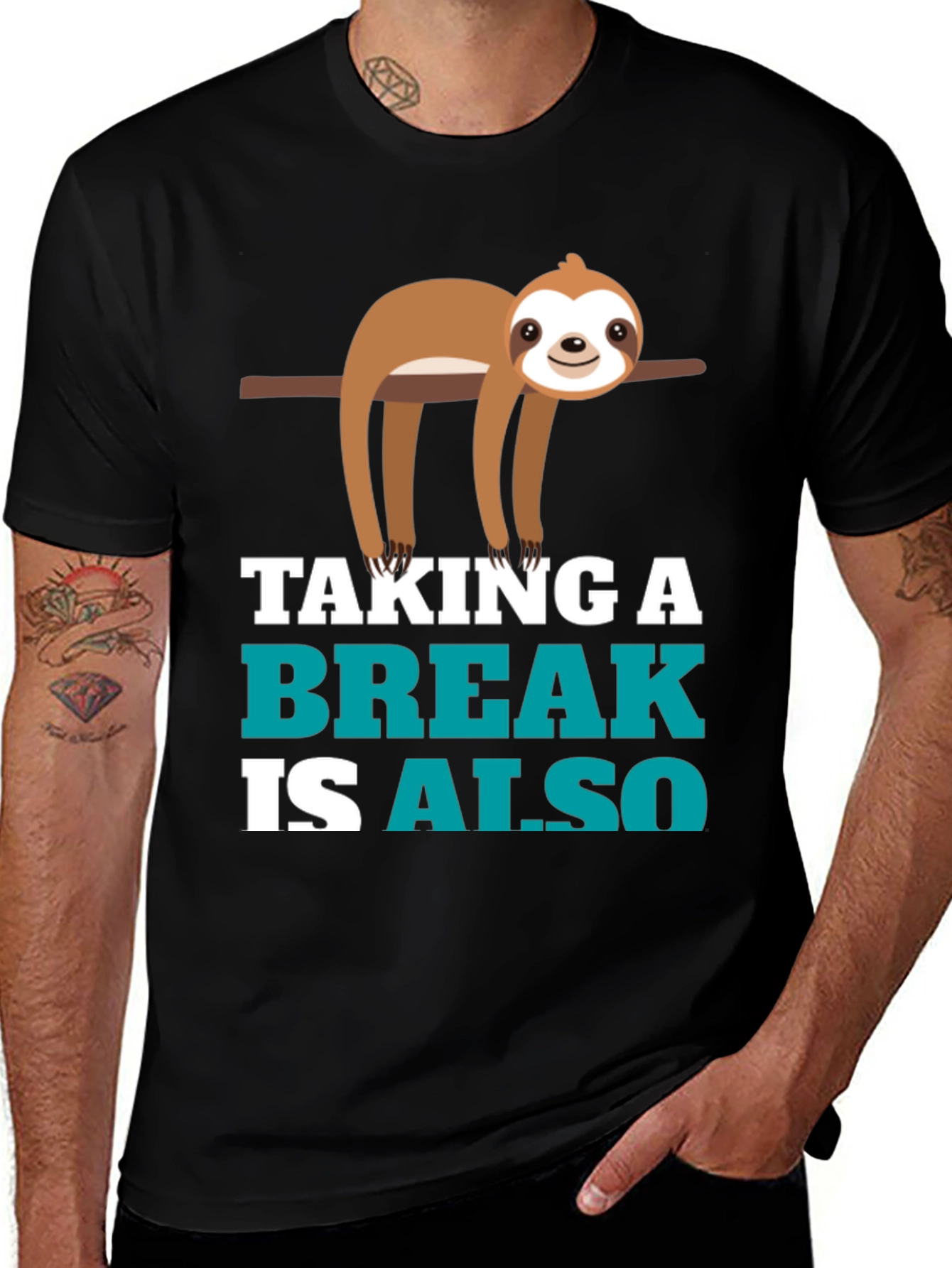 Variant 28 of Sloth Taking a Break Graphic Tee