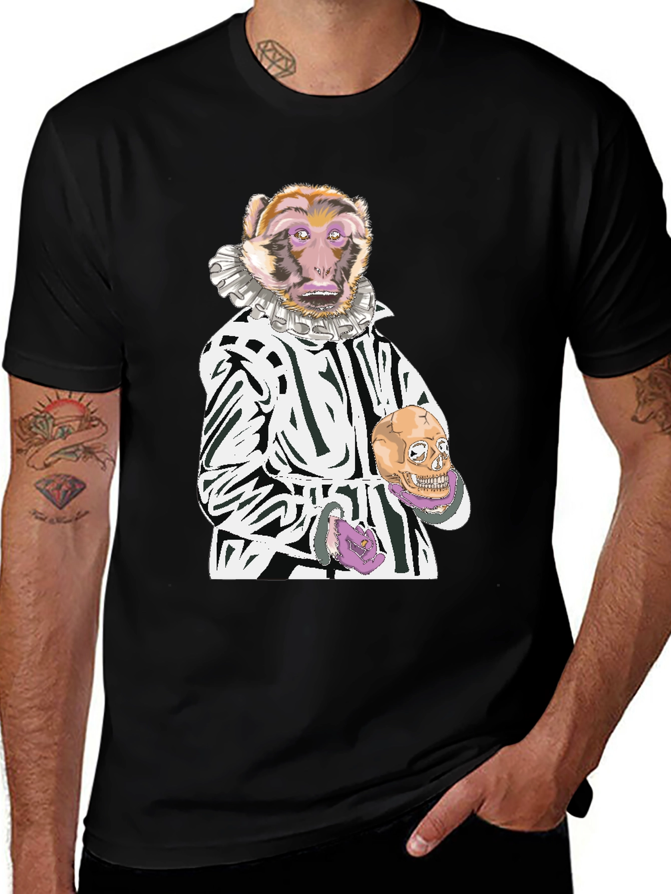 Variant 20 of Monkey Hamlet Graphic T-Shirt