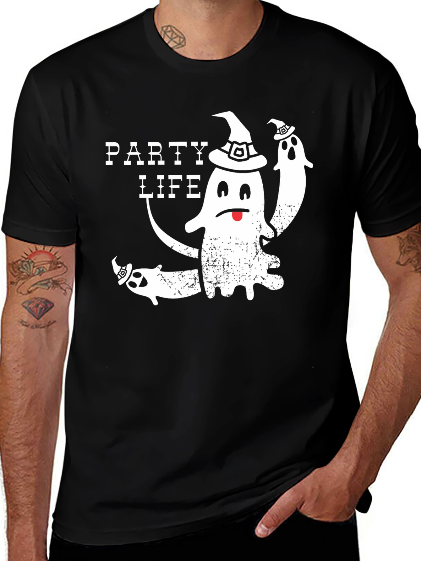 Party Life Ghost Halloween T-Shirt