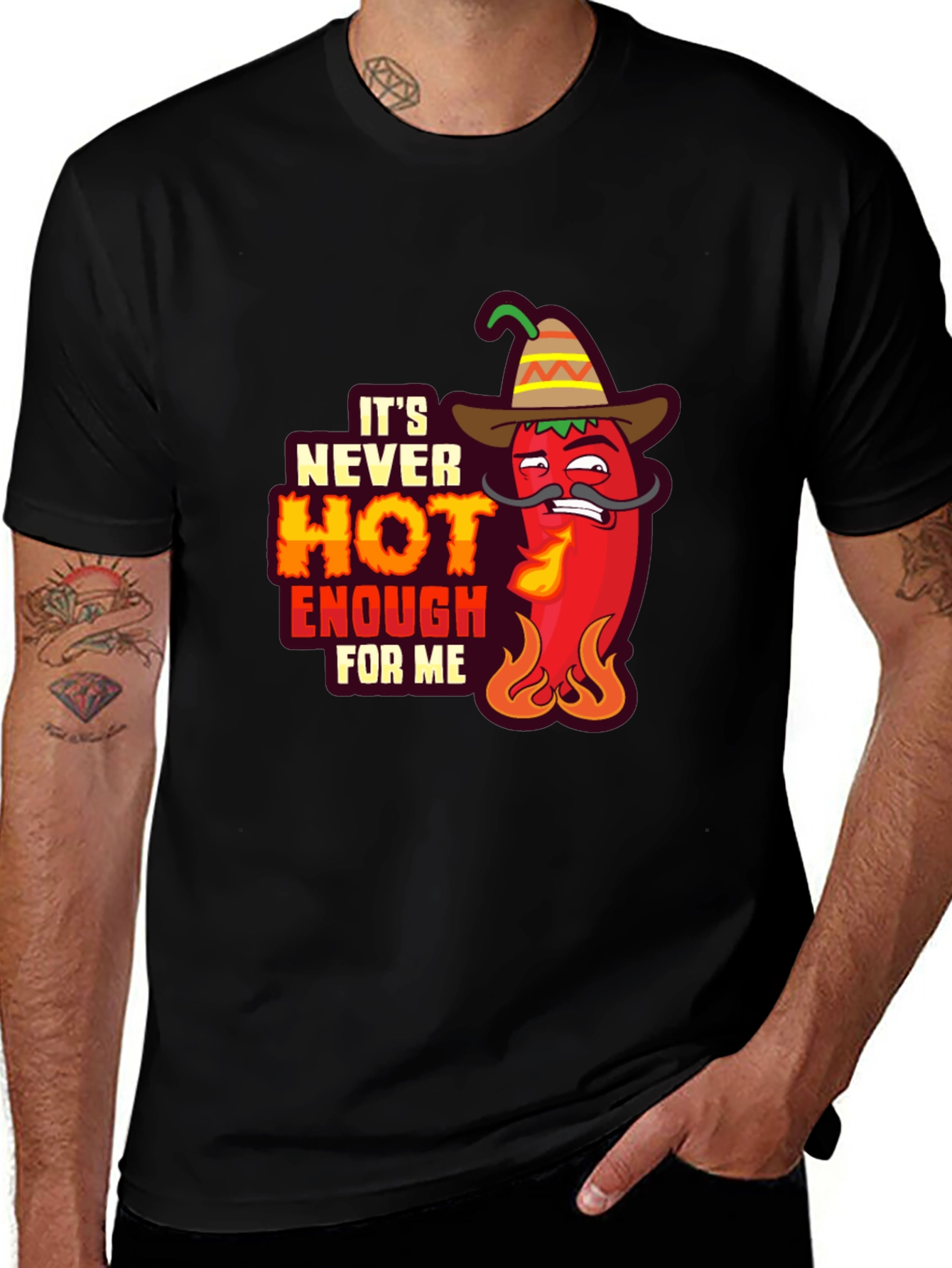 Variant 8 of Spicy Pepper T-Shirt - "It's Never Hot Enough"