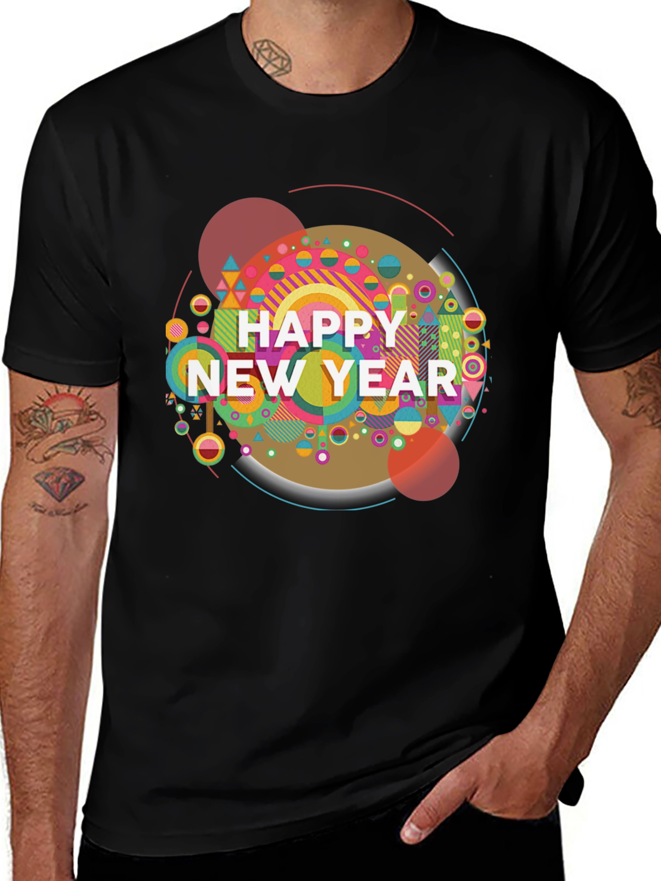 Variant 26 of Happy New Year Graphic Tee - Stylish Holiday Shirt