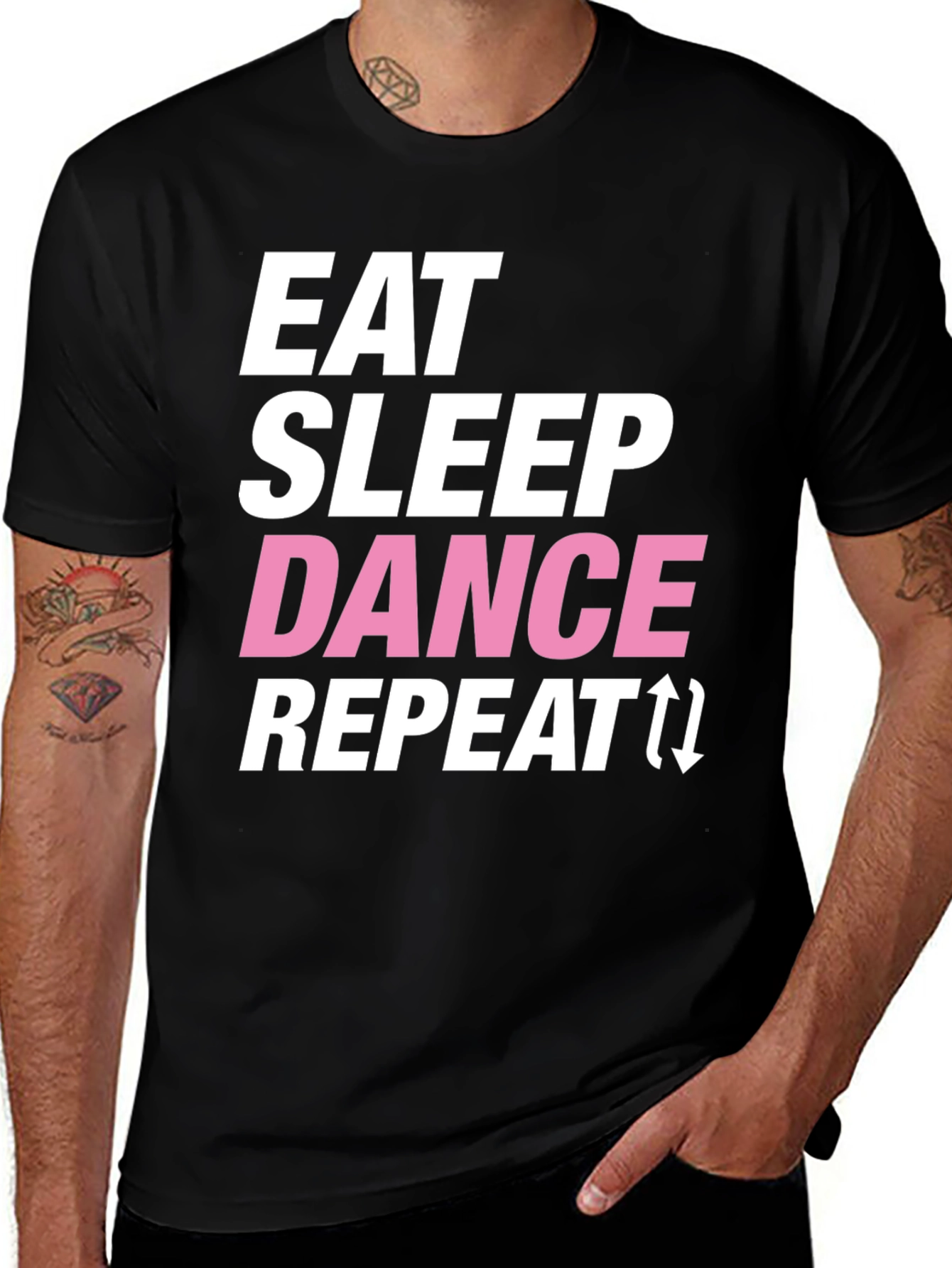 Eat Sleep Dance Repeat Graphic Tee