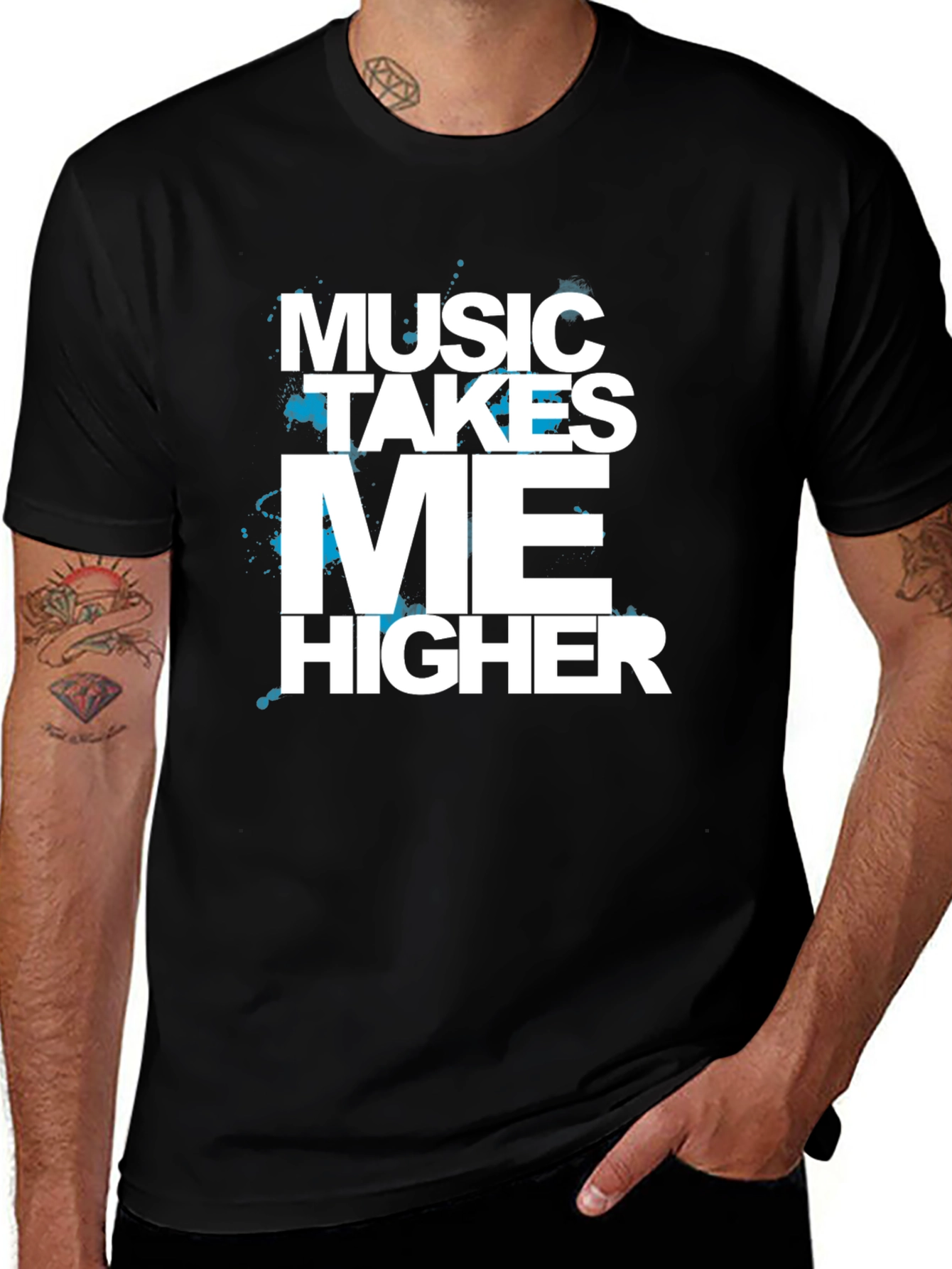 Variant 23 of Music Takes Me Higher Black T-Shirt
