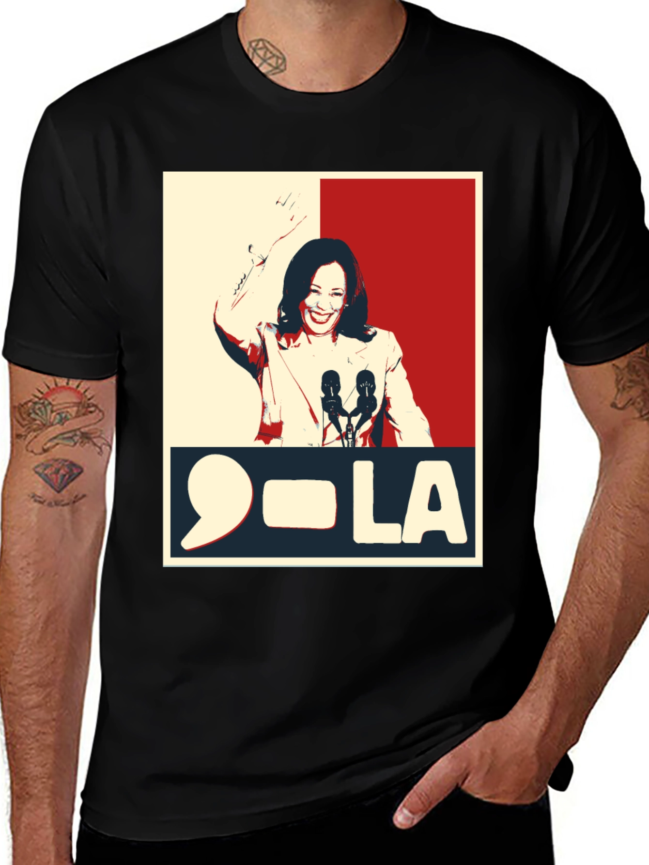 Kamala Harris 9-LA Graphic T-Shirt
