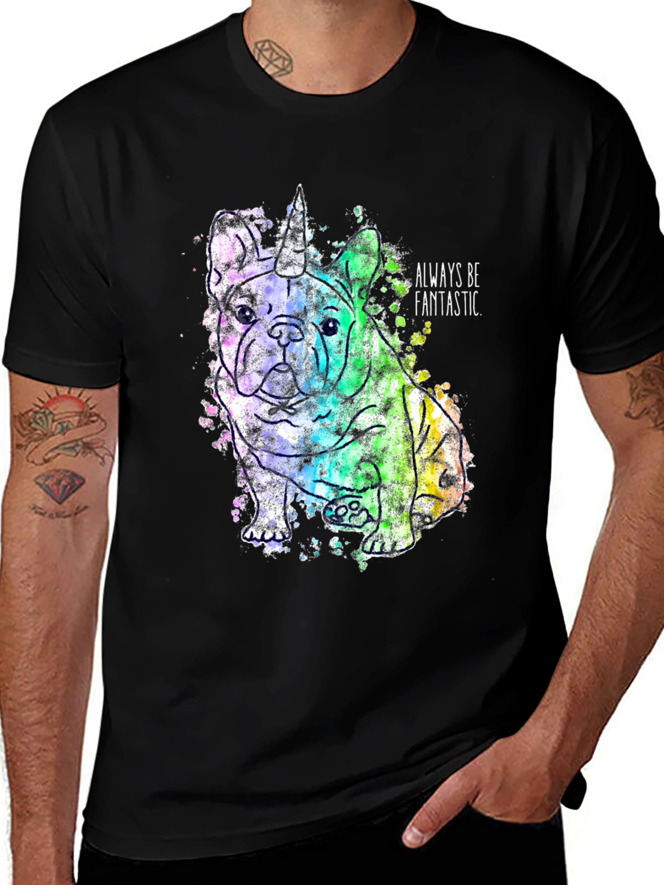 Variant 24 of Unicorn Dog Graphic Tee - Always Be Fantastic!