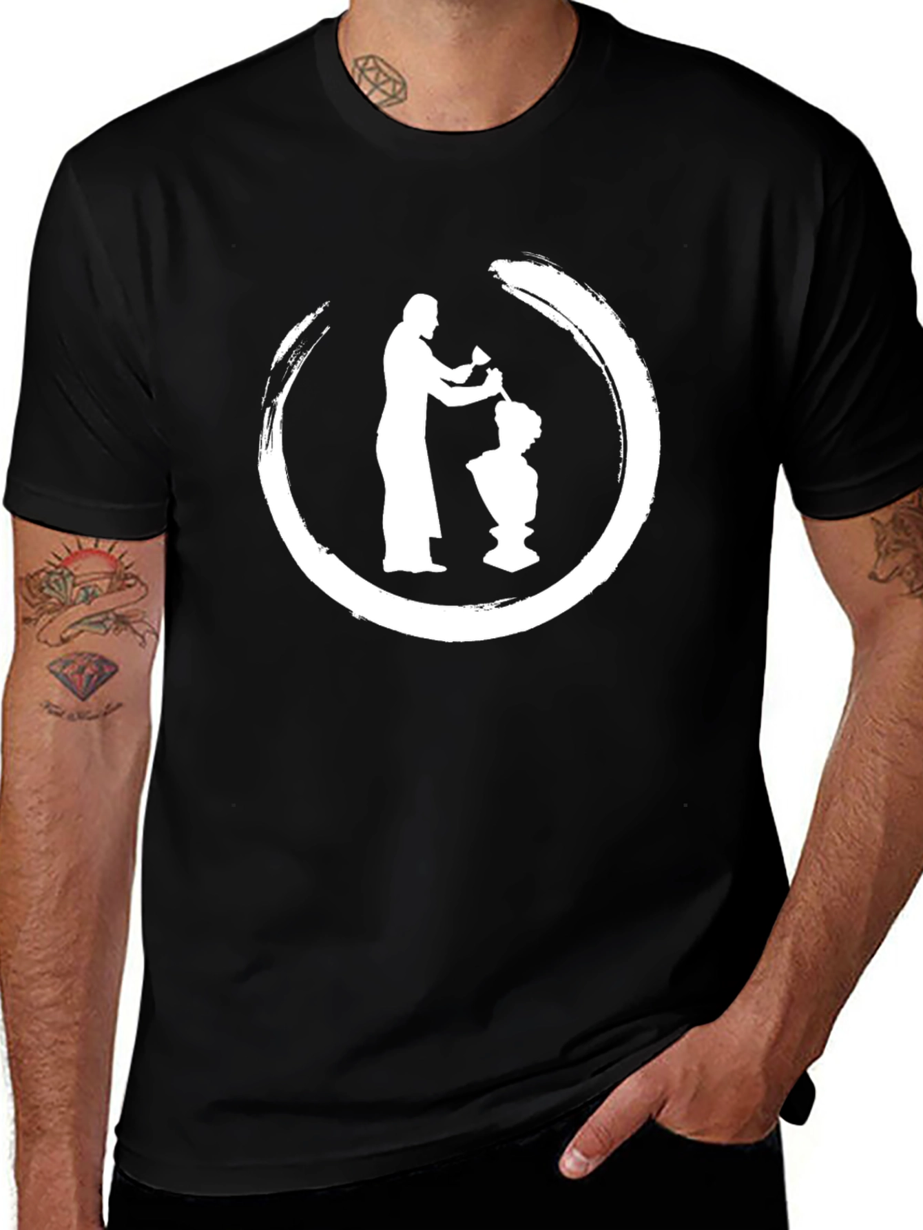 Variant 28 of Zen Sculptor Black T-Shirt