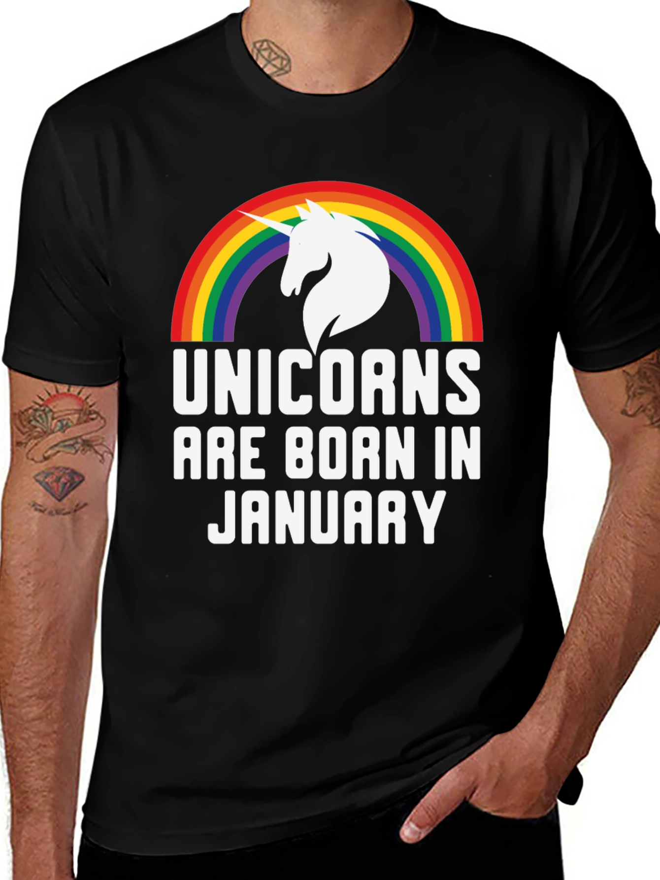 Variant 14 of Unicorns Born in January T-Shirt