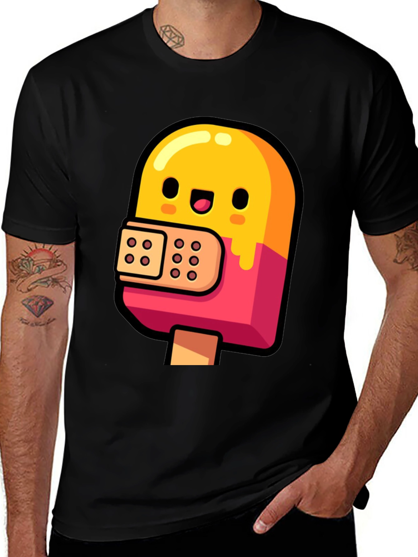 Variant 24 of Kawaii Popsicle T-Shirt - Funny Cartoon Ice Cream Tee