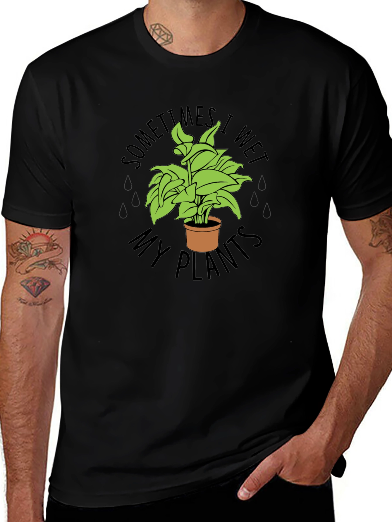 Variant 27 of Sometimes I Wet My Plants Funny T-Shirt