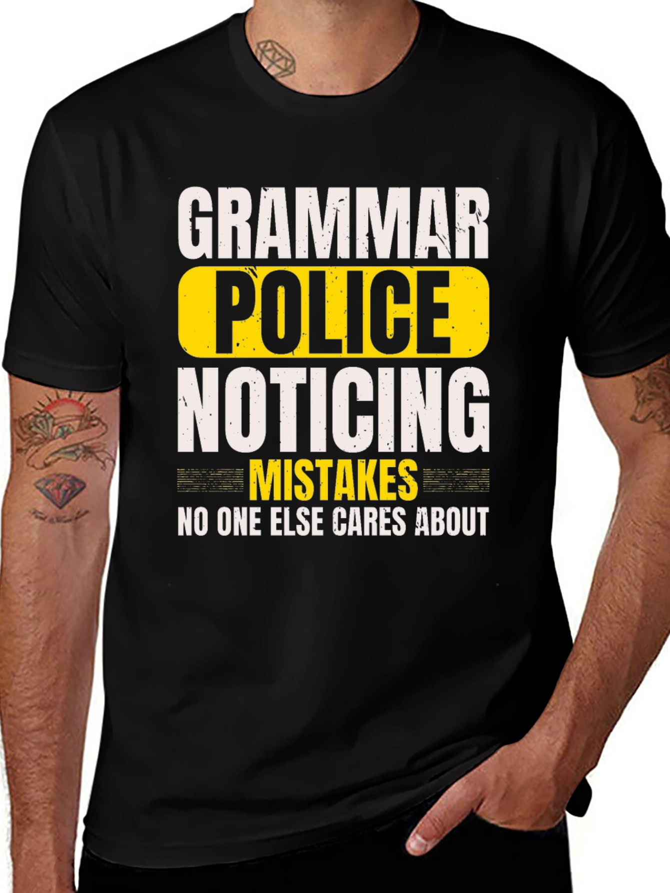 Variant 7 of Grammar Police T-Shirt - Noticing Mistakes No One Else Cares About