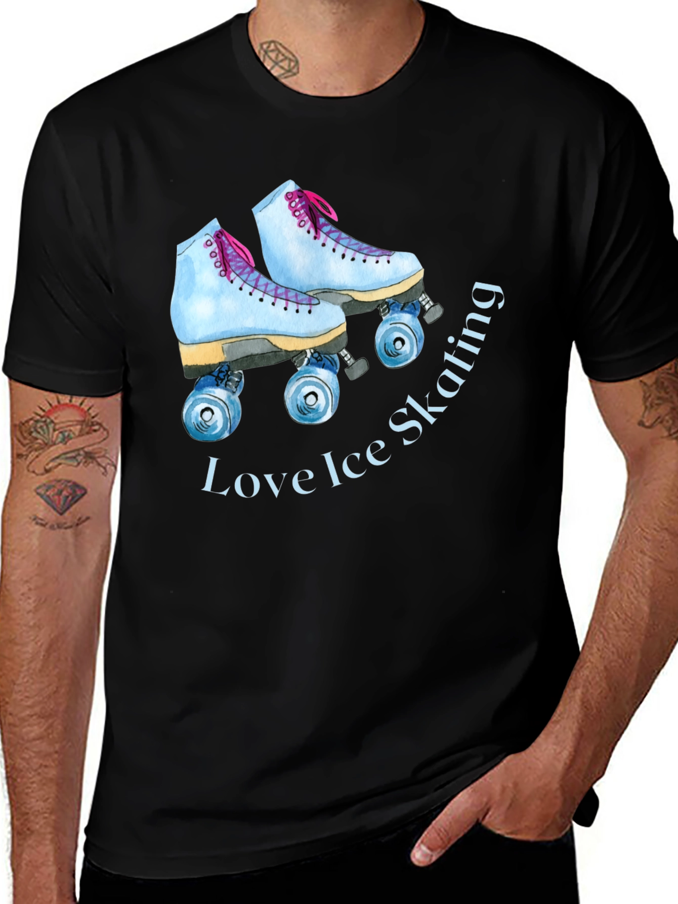 Variant 22 of Love Ice Skating Graphic T-Shirt
