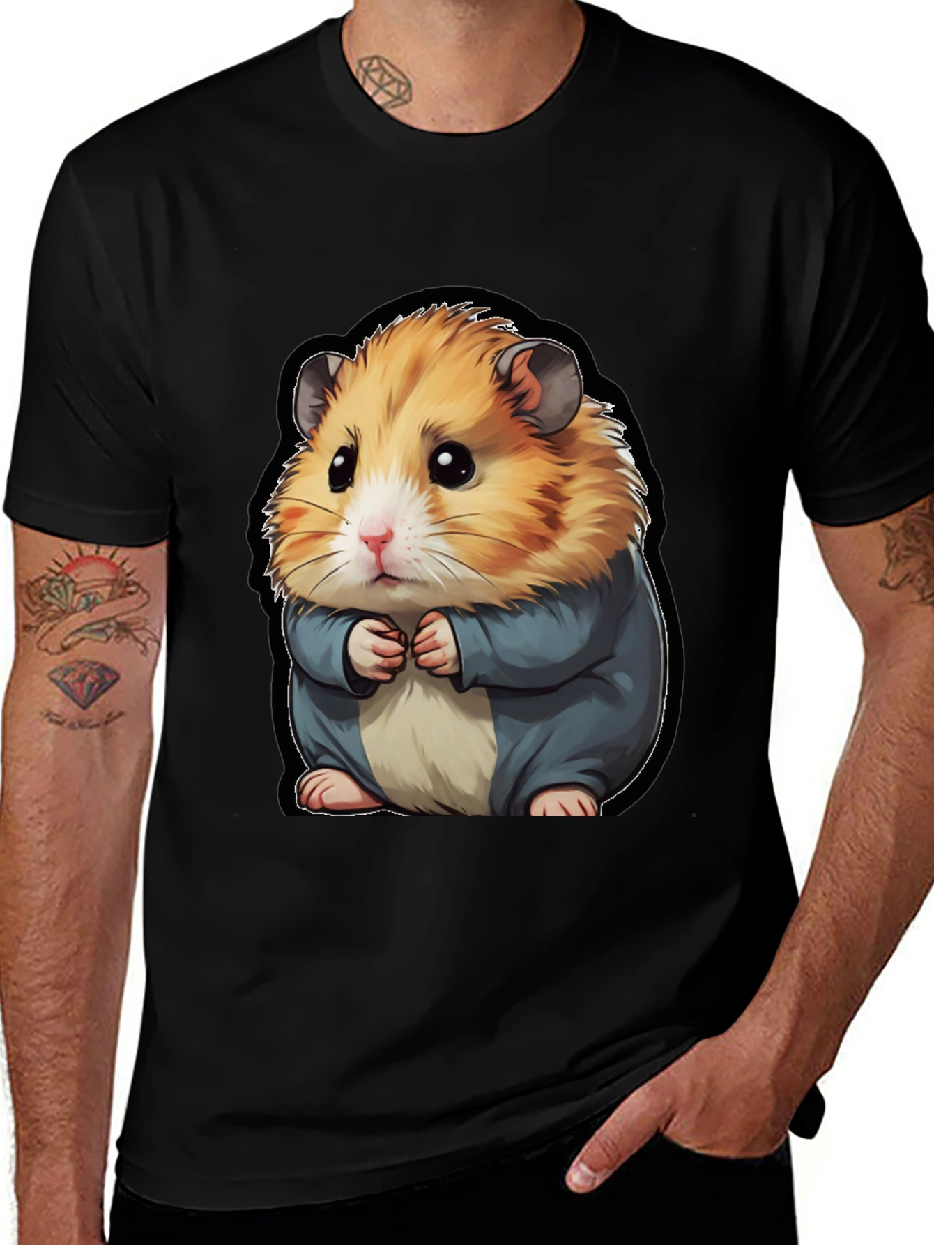 Variant 27 of Hamster Graphic T-Shirt - Cute Animal Tee