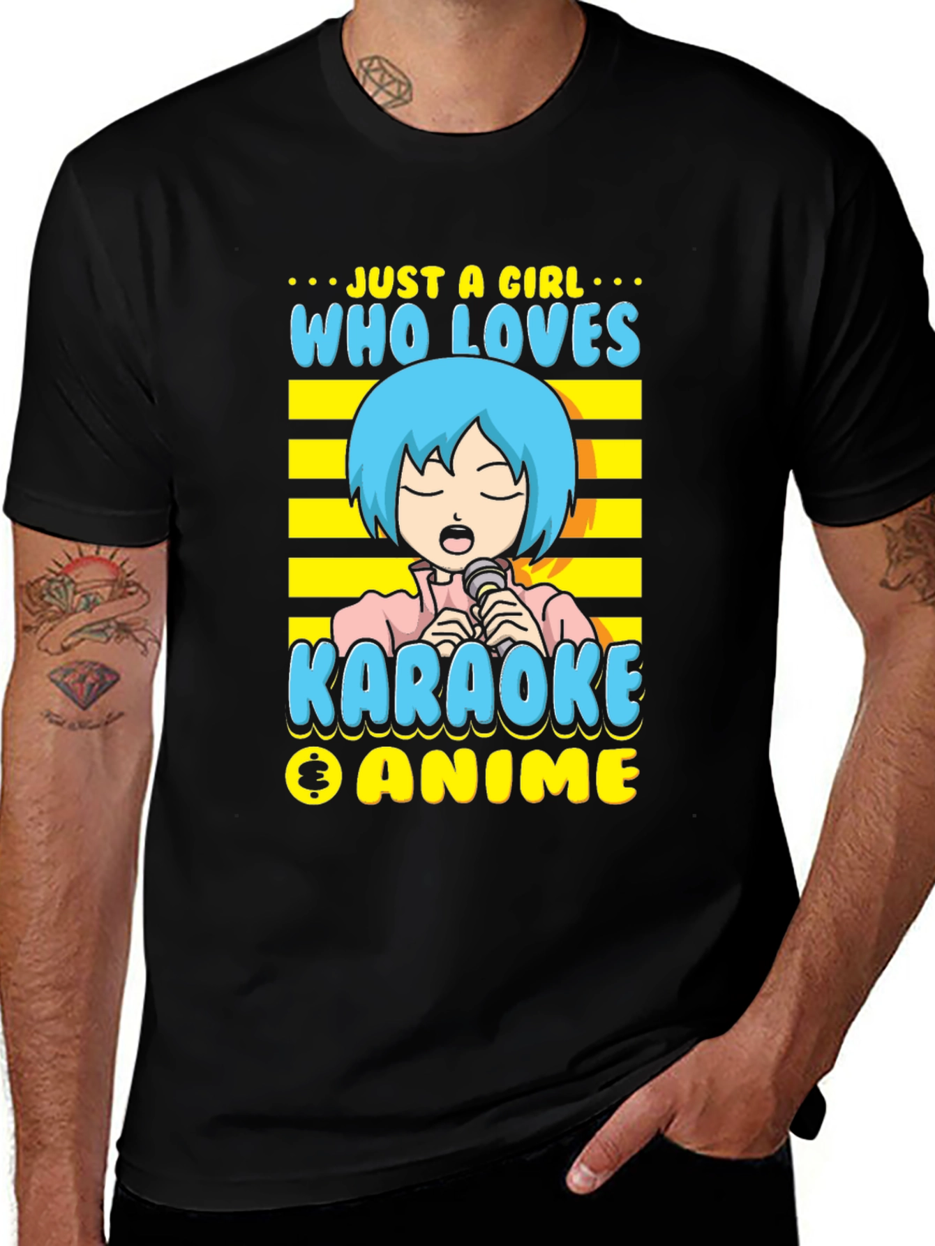 Variant 21 of Just a Girl Who Loves Karaoke & Anime T-Shirt