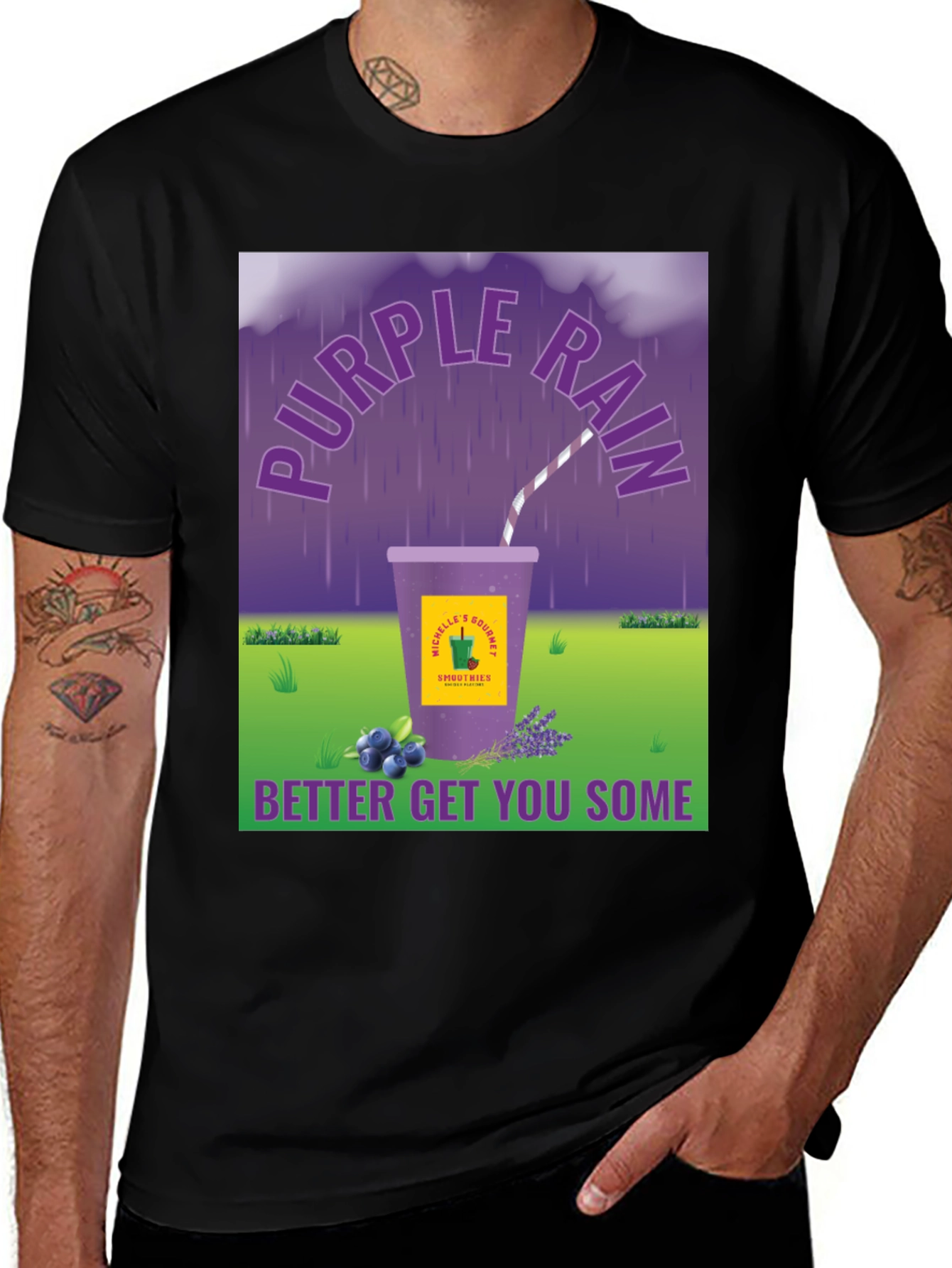 Purple Rain Smoothie Graphic Tee