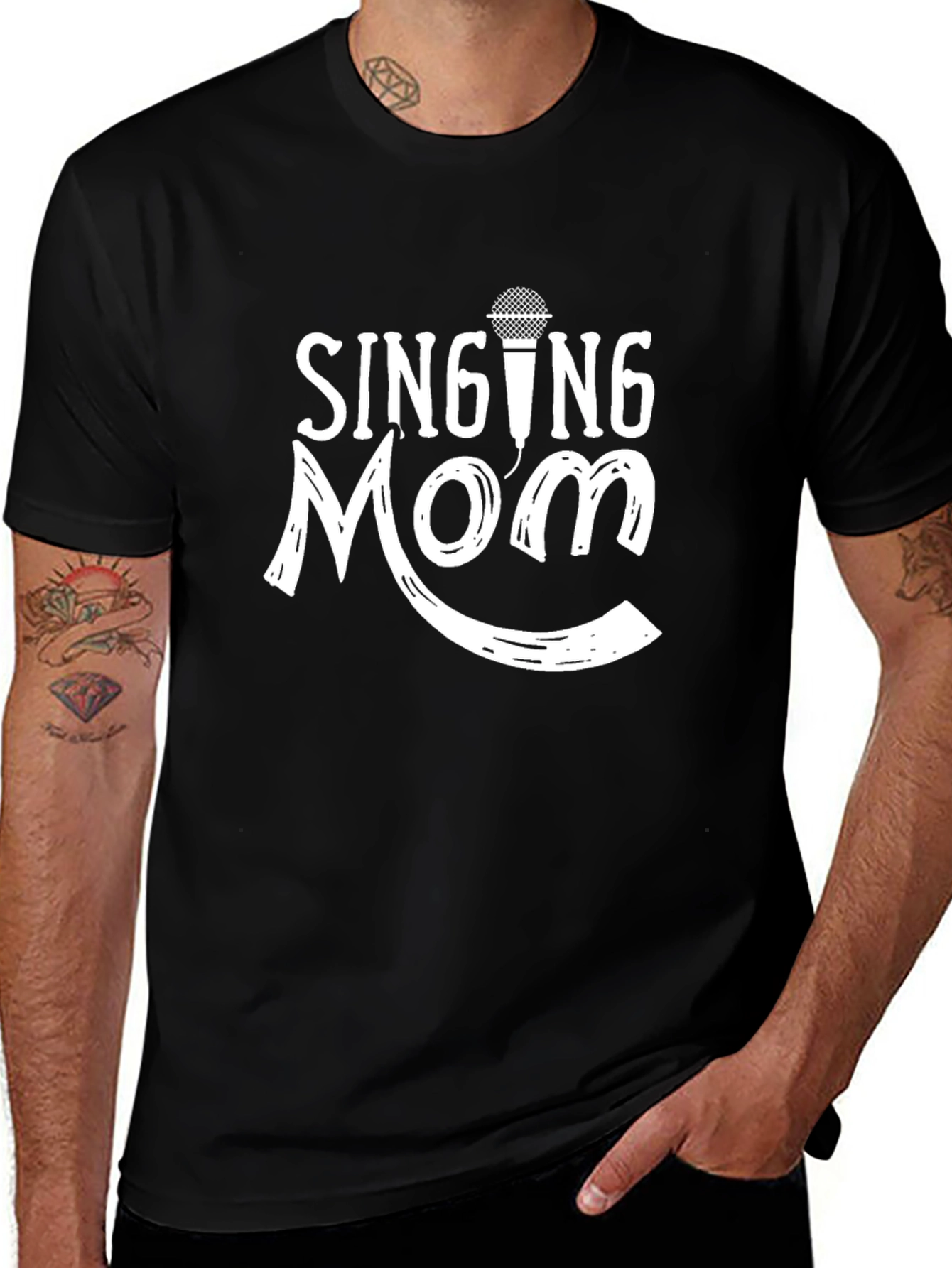 Variant 5 of Singing Mom T-Shirt - Music Lover Tee