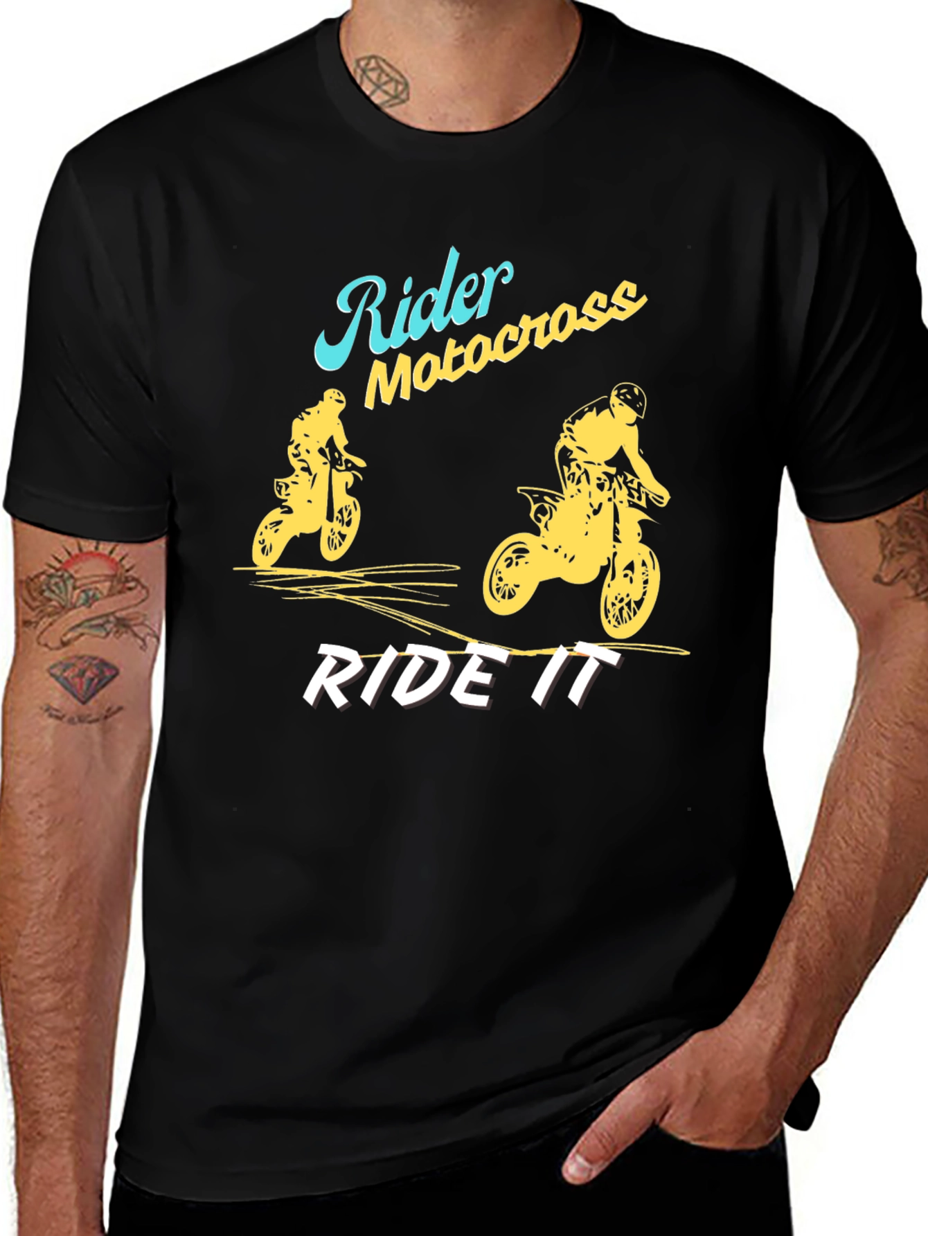 Variant 21 of Rider Motocross Graphic Tee - Ride It