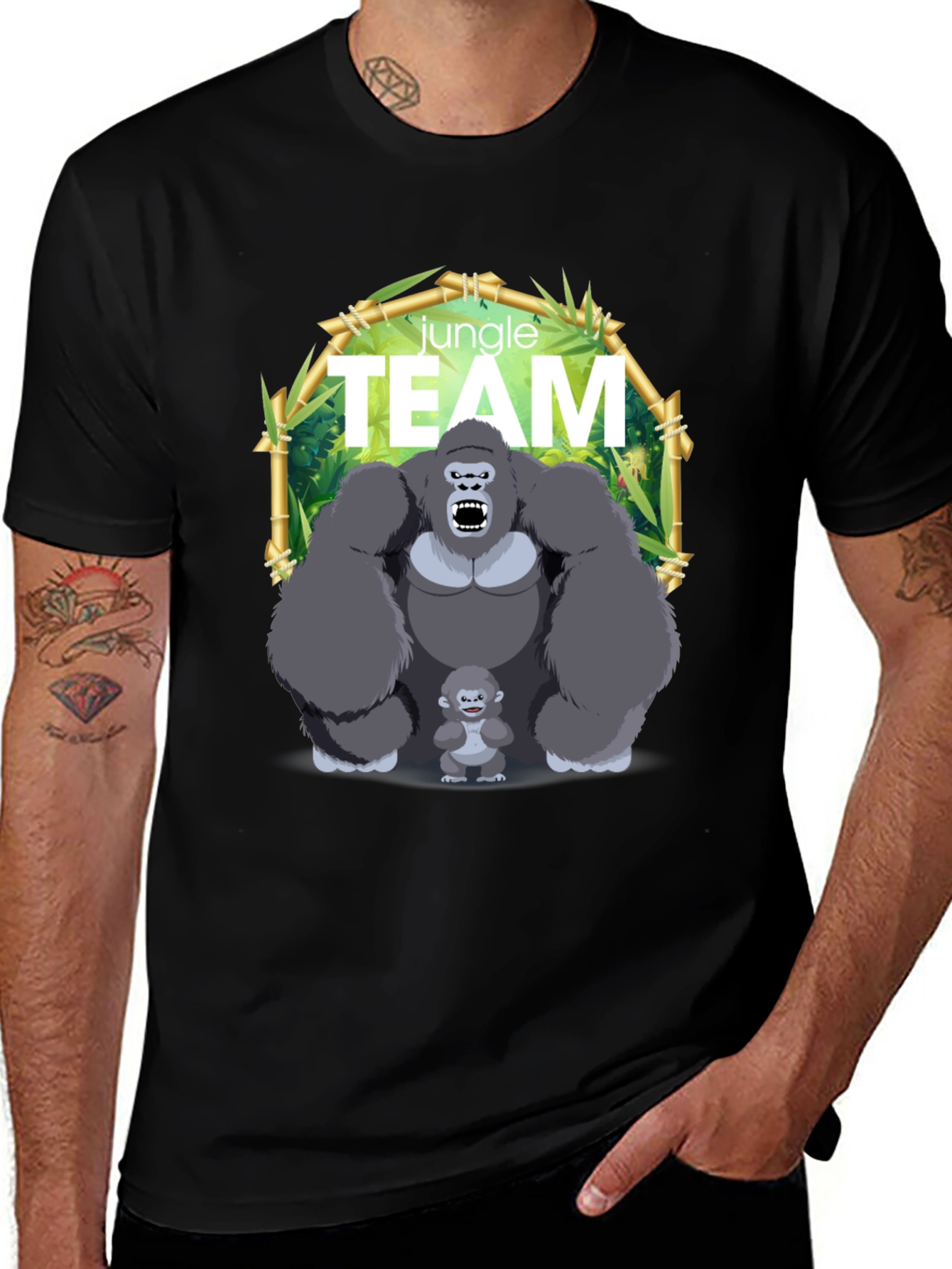 Variant 3 of Jungle Team Gorilla Graphic T-Shirt