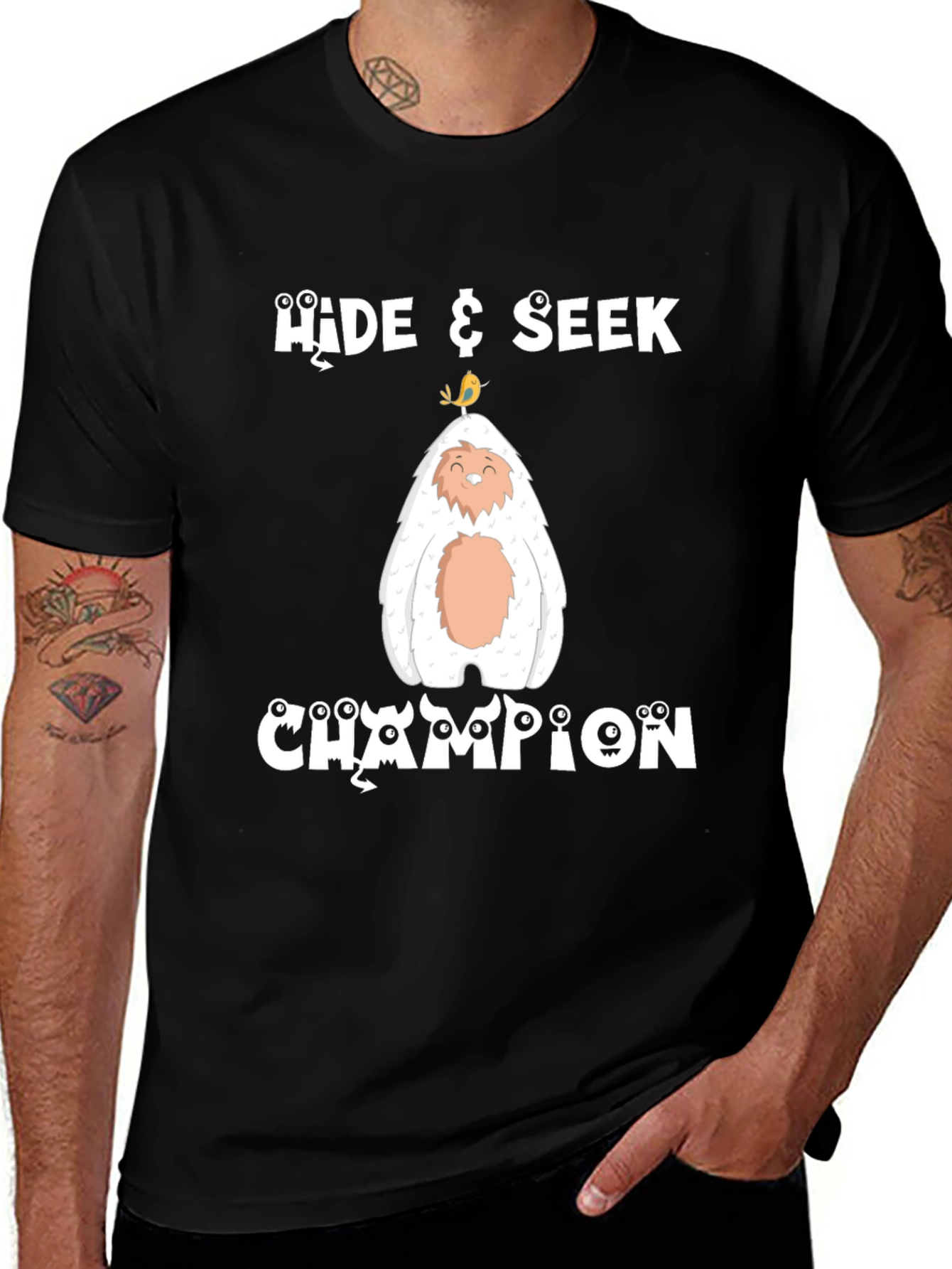 Hide & Seek Champion T-Shirt - Yeti Design