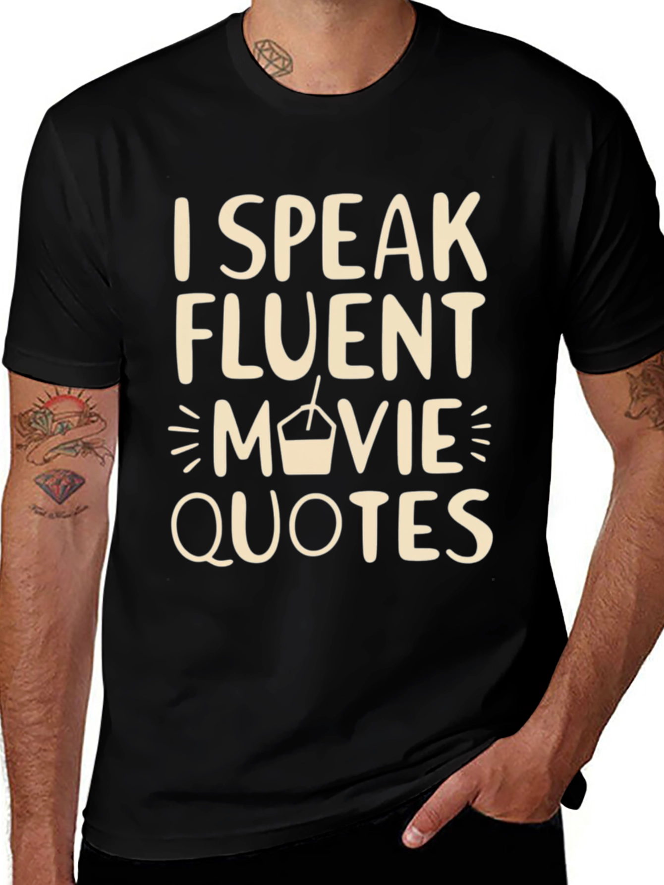 Variant 16 of I Speak Fluent Movie Quotes Graphic Tee