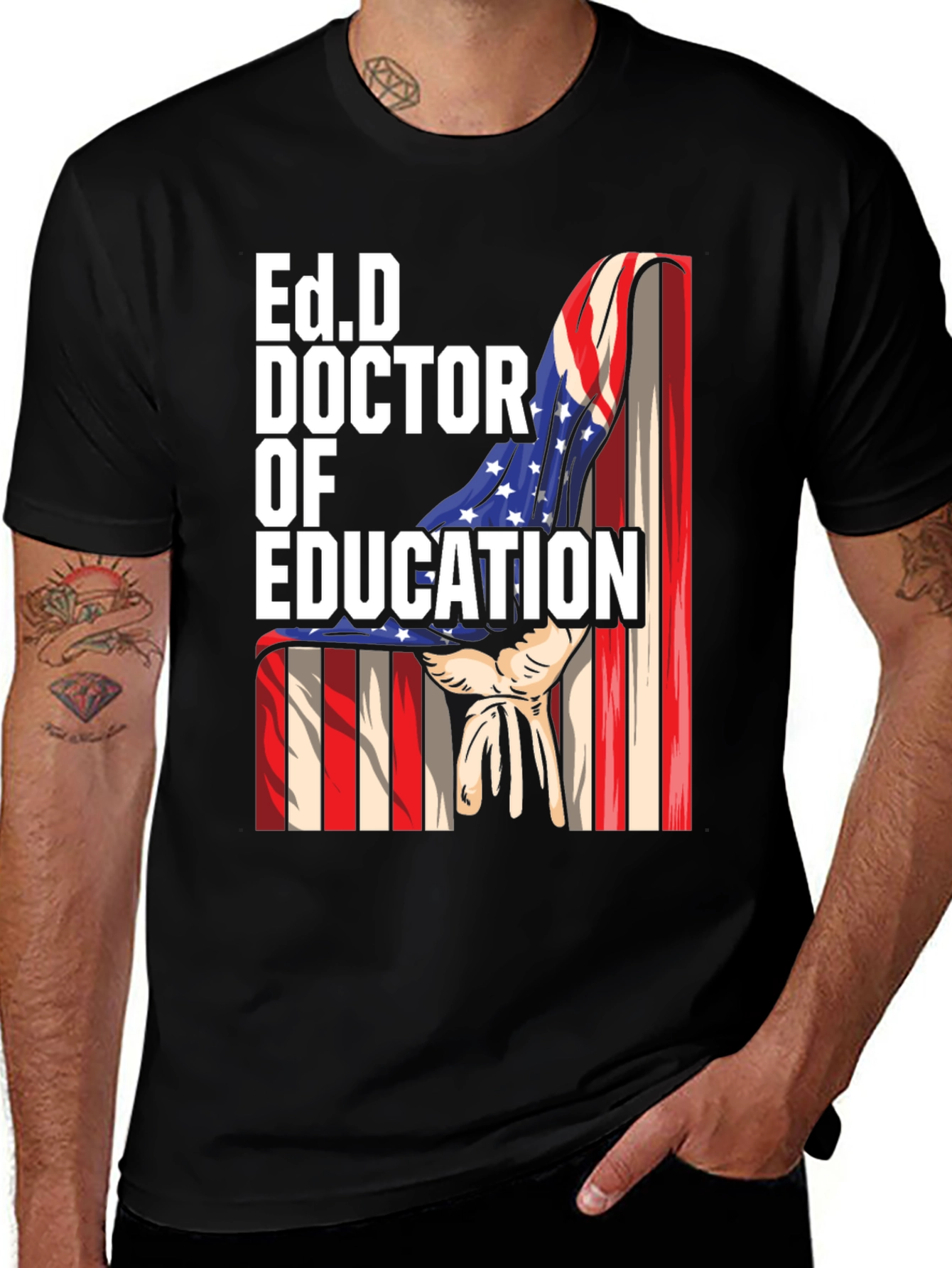 Ed.D Doctor of Education Patriotic T-Shirt