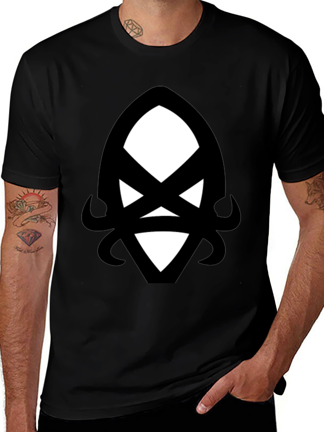 Variant 11 of Abstract Graphic Black T-Shirt