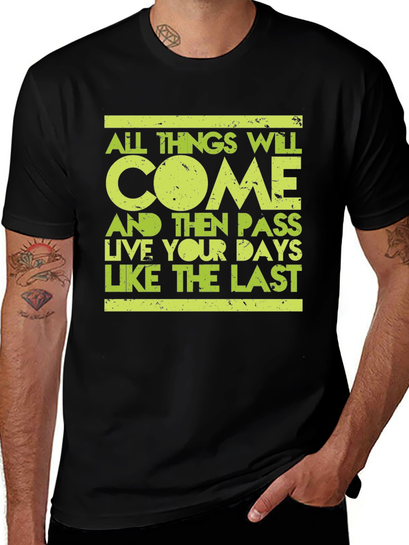 Variant 10 of Motivational T-Shirt: Live Like The Last