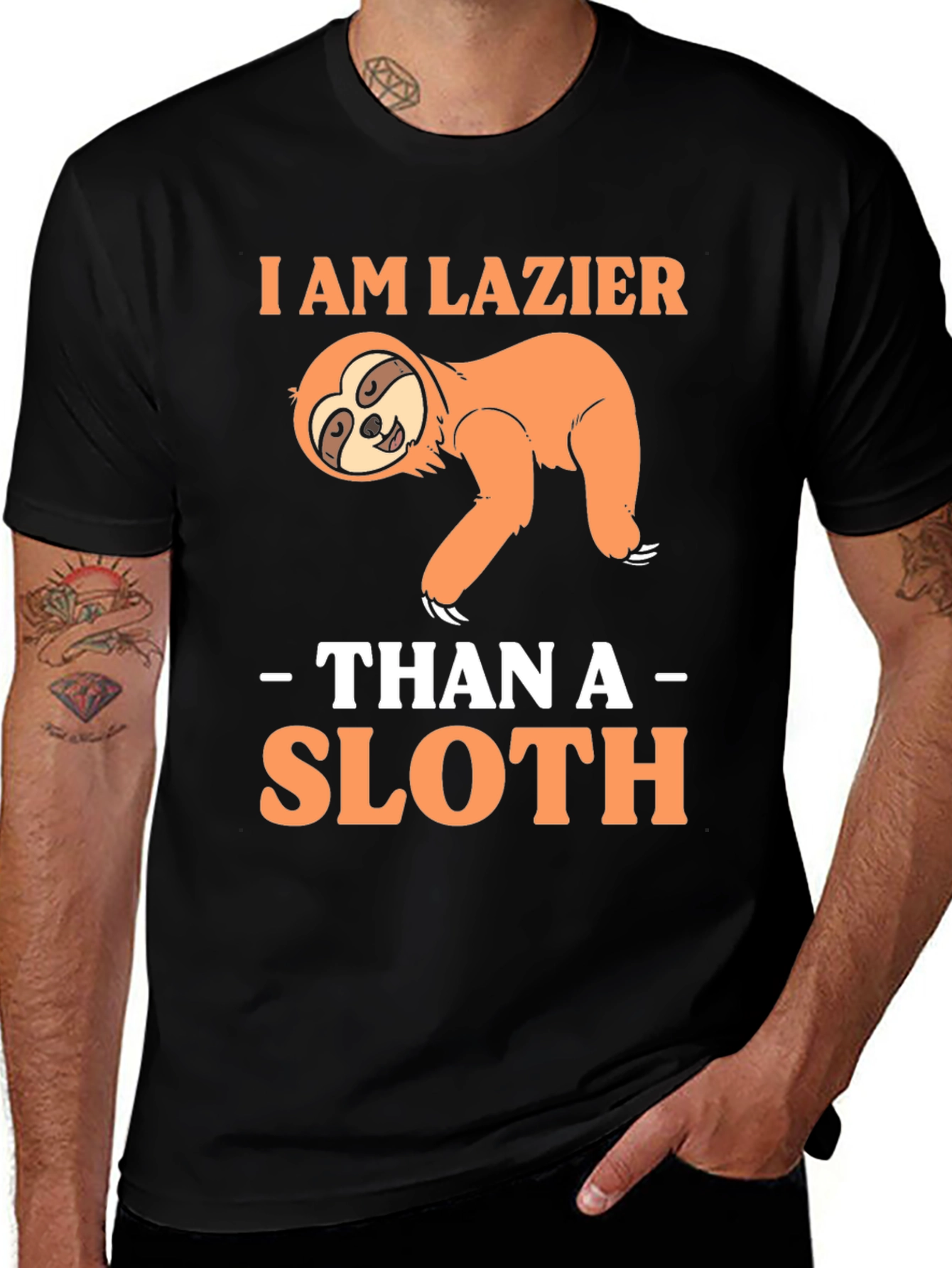 Variant 12 of Lazy Sloth T-Shirt - Funny Graphic Tee