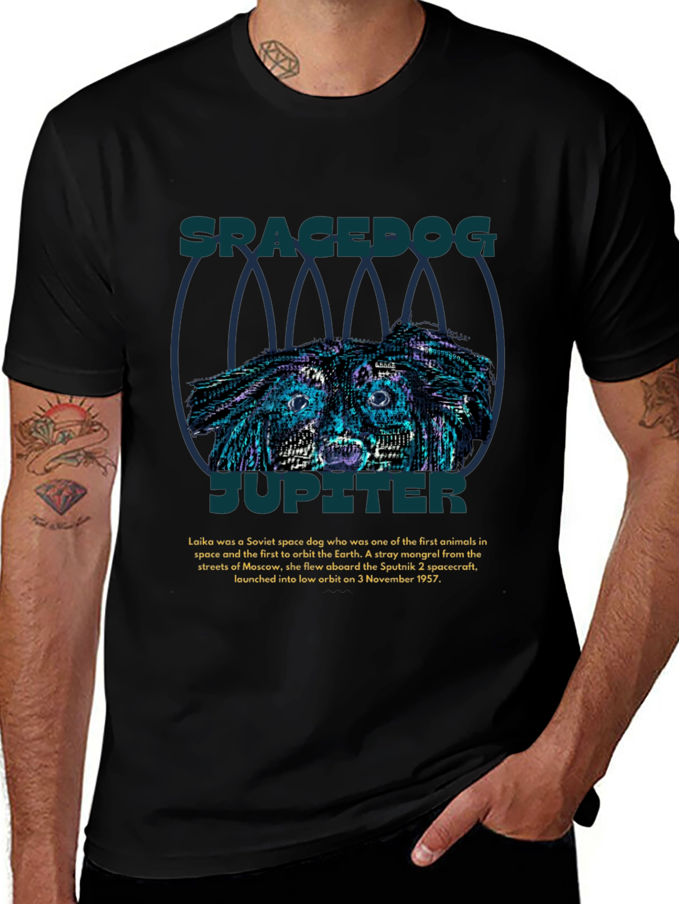 Variant 21 of Spacedog Jupiter Graphic T-Shirt