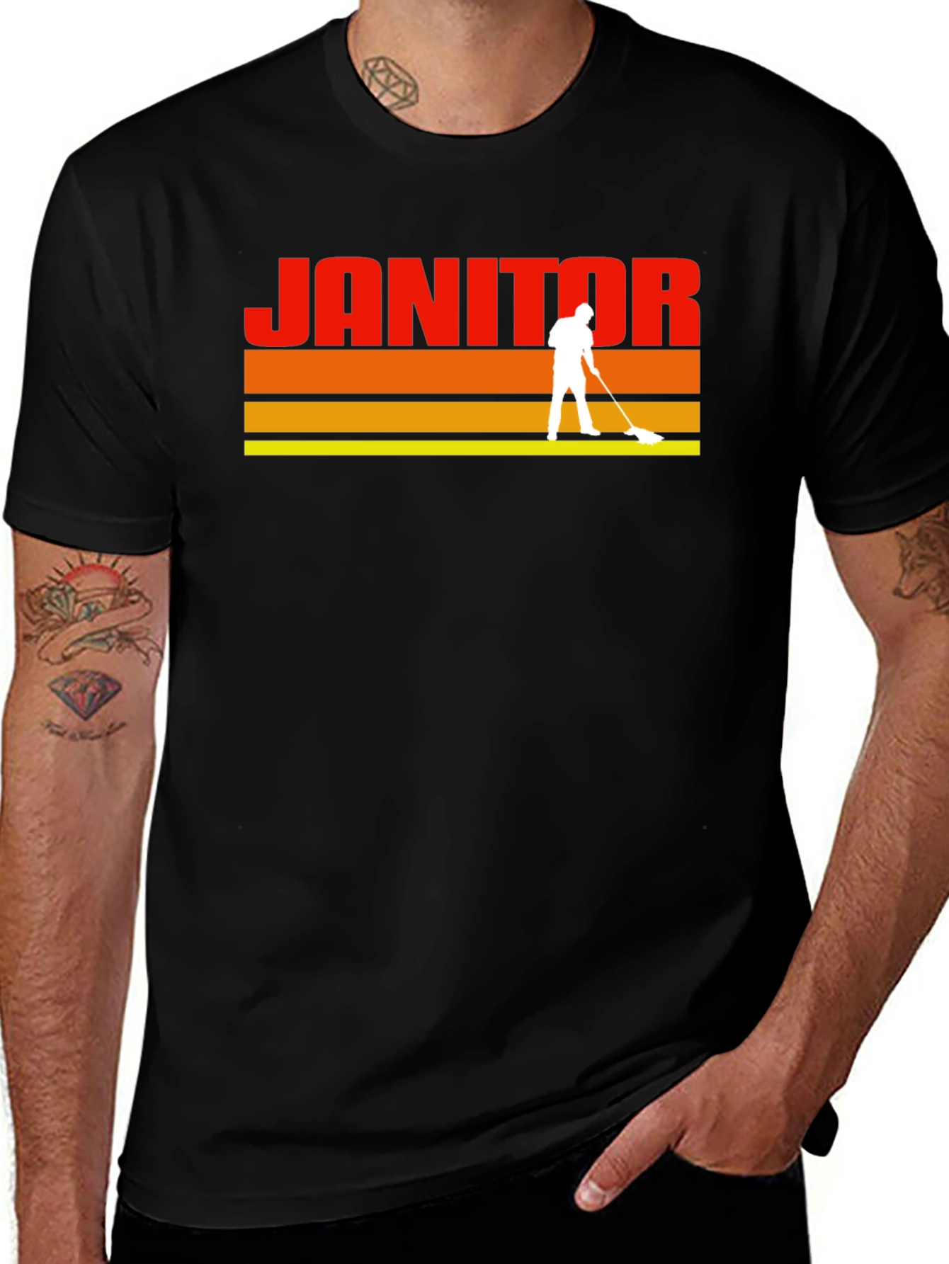 Variant 20 of Retro Janitor Graphic T-Shirt