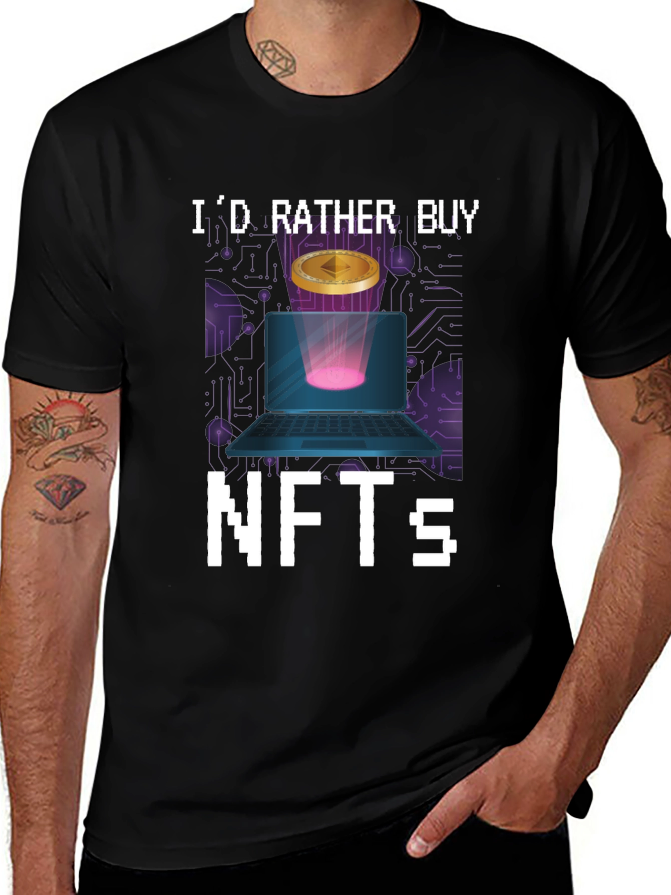 I'd Rather Buy NFTs T-Shirt | Crypto Tee