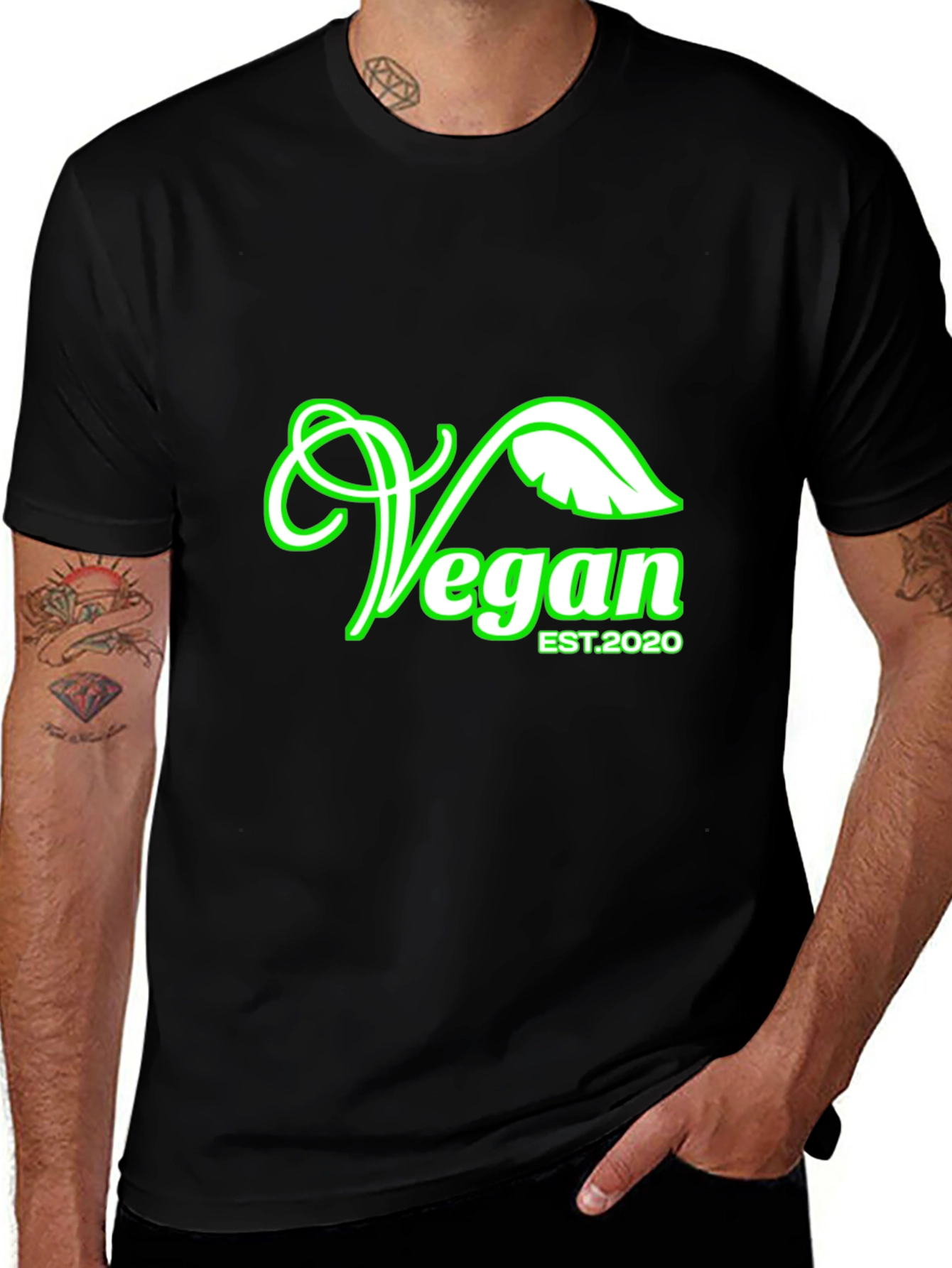 Variant 20 of Vegan Est. 2020 Graphic T-Shirt
