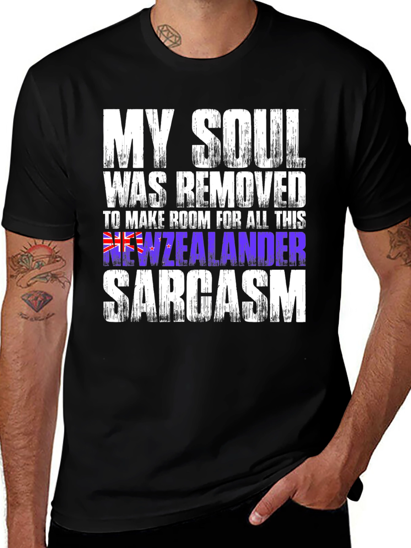 Variant 25 of New Zealander Sarcasm T-Shirt