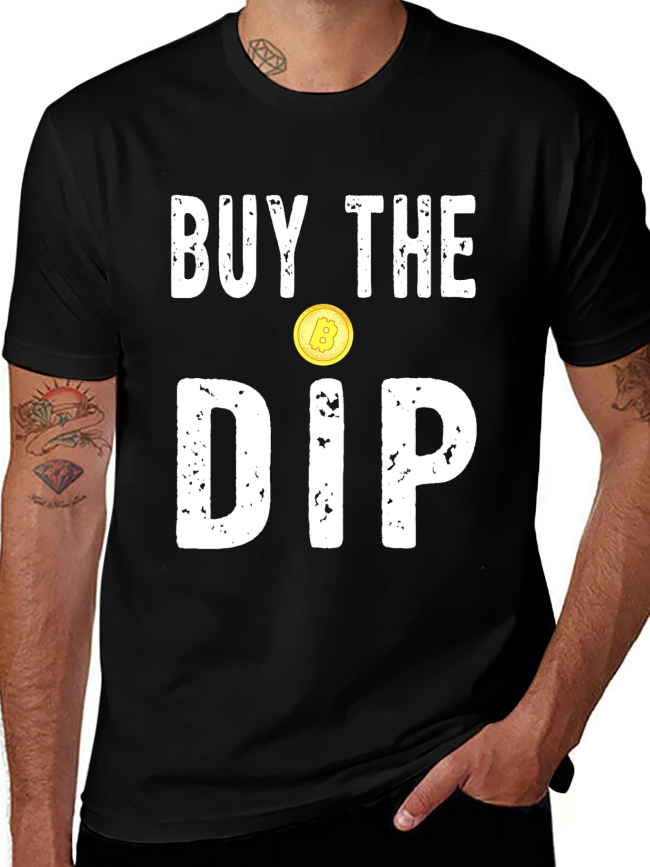 Variant 7 of Buy the Dip Bitcoin Crypto T-Shirt