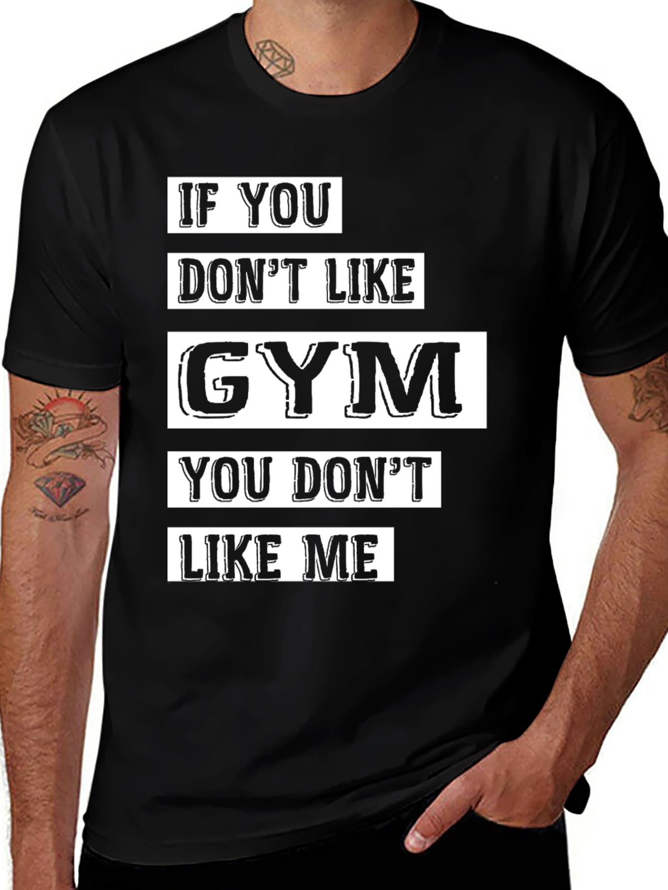 Variant 30 of Gym Lover Tee - If You Don't Like Gym, You Don't Like Me