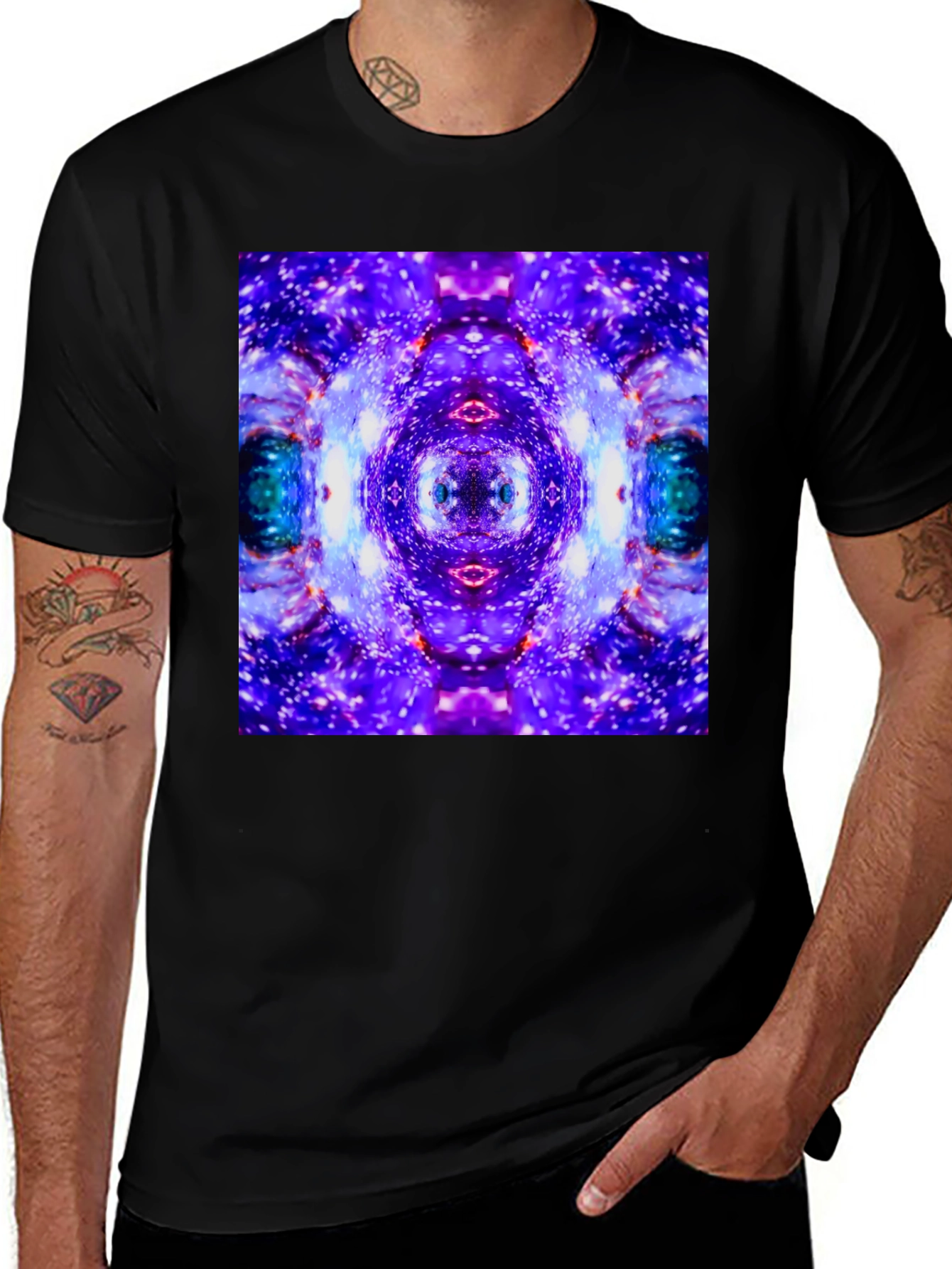 Variant 13 of Galaxy Swirl Black T-Shirt - Unique Design