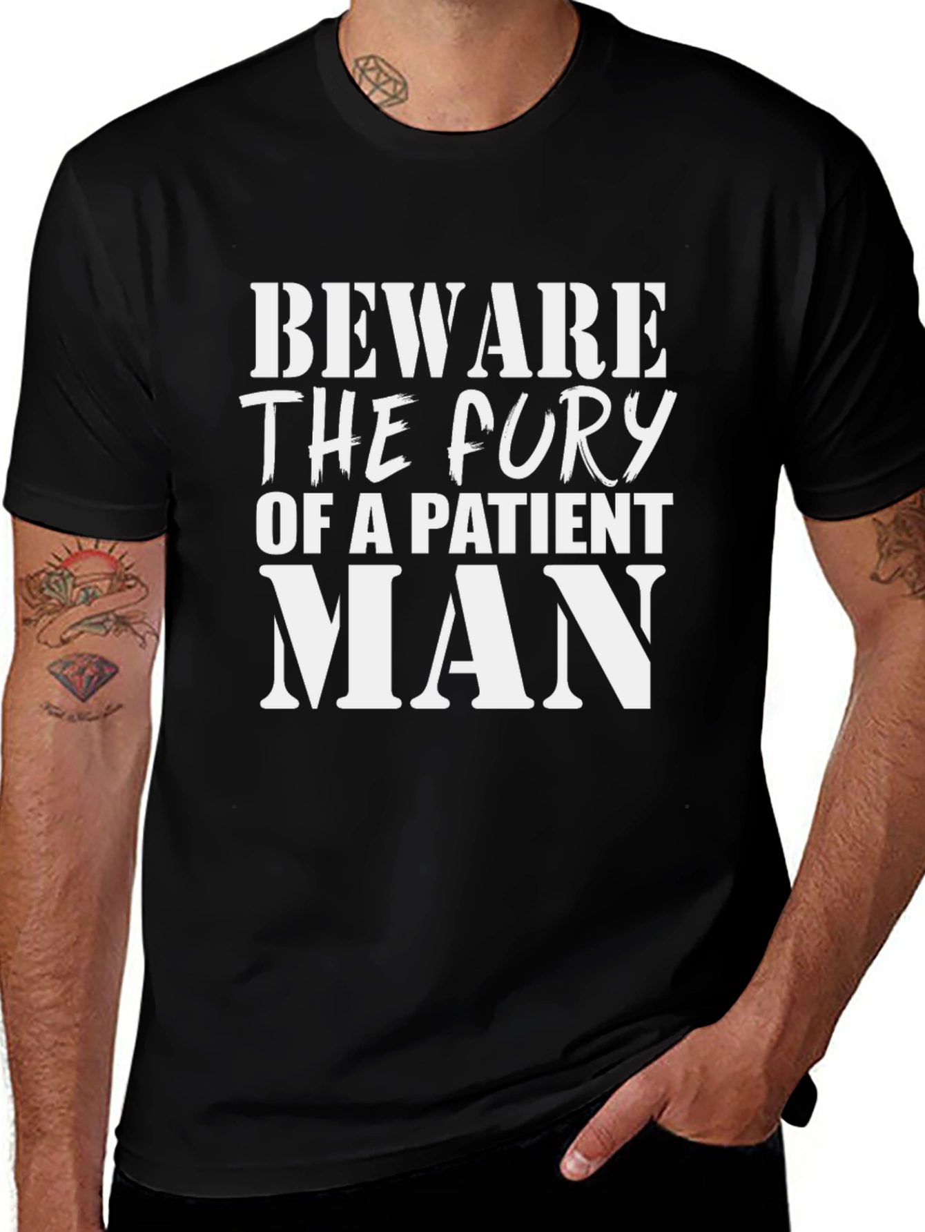 Variant 19 of Beware the Fury of a Patient Man Graphic Tee