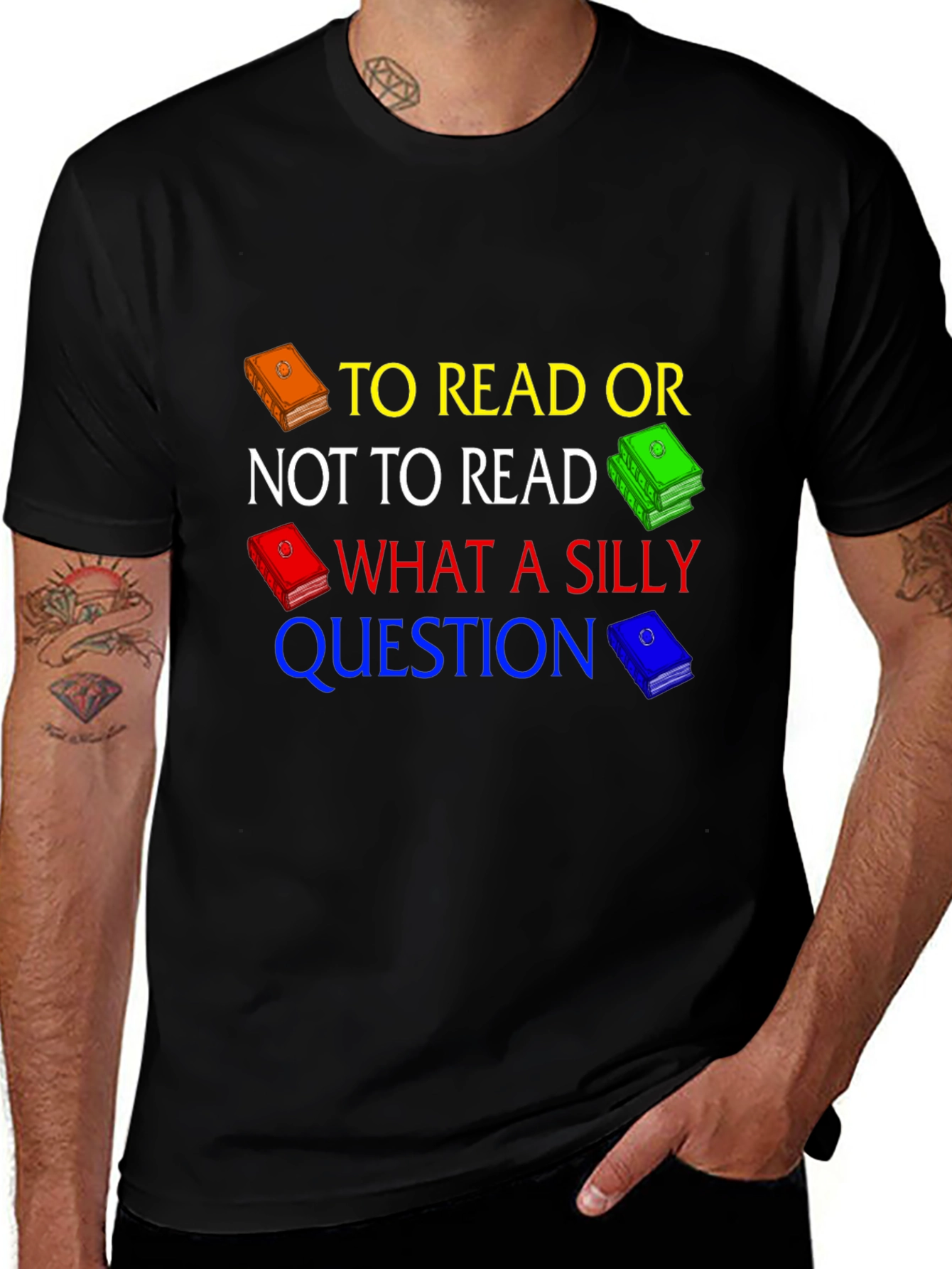 Variant 22 of To Read Or Not To Read Graphic T-Shirt