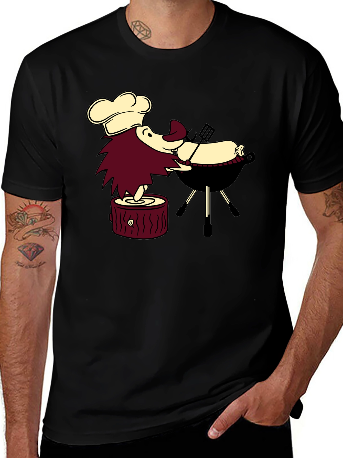Variant 29 of BBQ Chef Cartoon T-Shirt